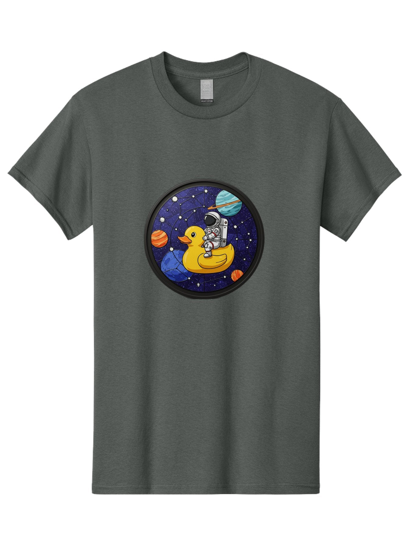 Astronaut-On-Duck-1 Men'S Graphic Tee, 100% Cotton, Comfortable Casual Summer Wear, Machine Washable, Vintage Camera, Old Camera, Antique Camera, Black Camera, Classic Photography, Photography Equipment, Nostalgic Device, Film Camera, Baj970 13