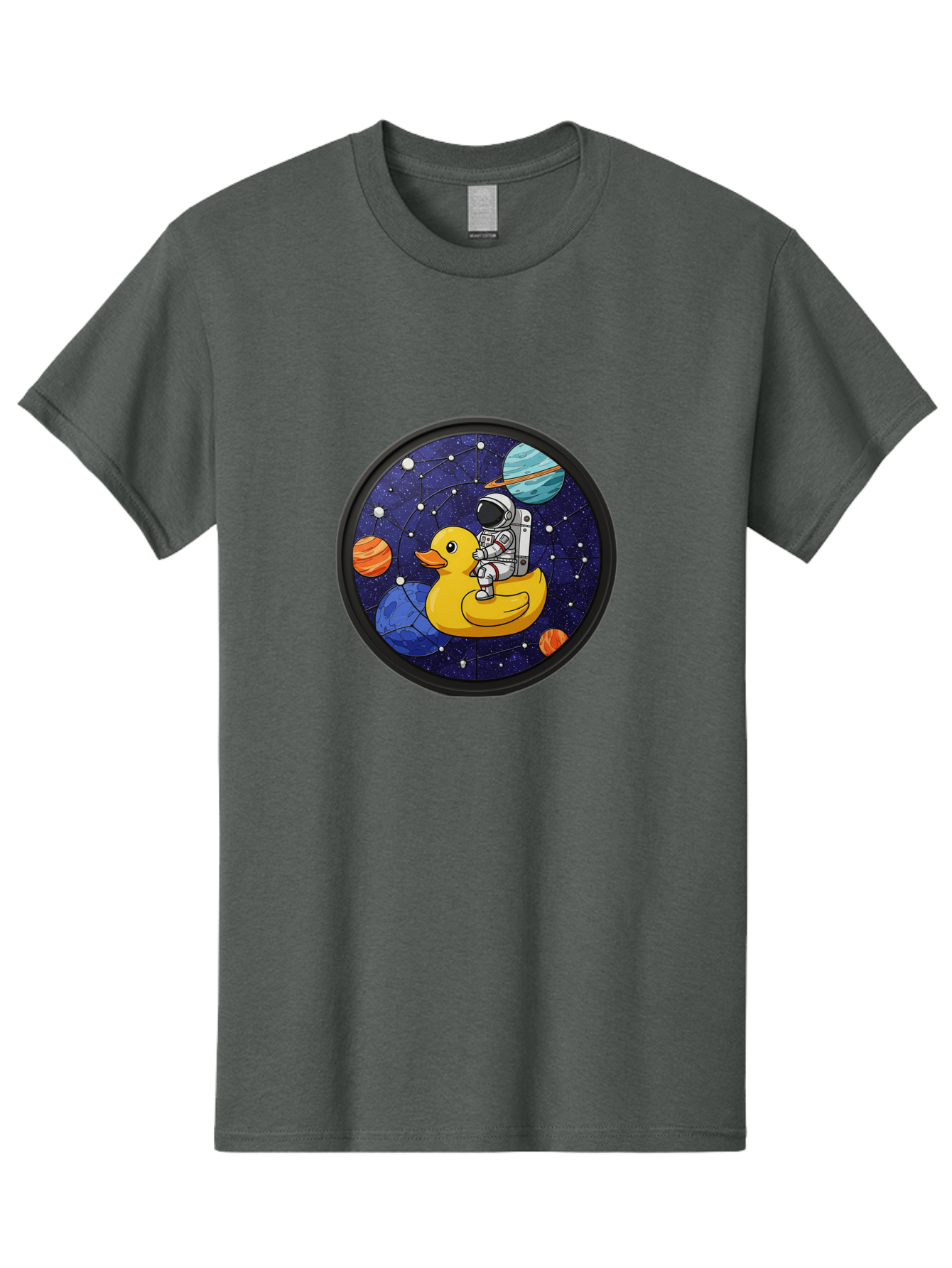 Astronaut-On-Duck-1 Men'S Graphic Tee, 100% Cotton, Comfortable Casual Summer Wear, Machine Washable, Vintage Camera, Old Camera, Antique Camera, Black Camera, Classic Photography, Photography Equipment, Nostalgic Device, Film Camera, Baj970 29