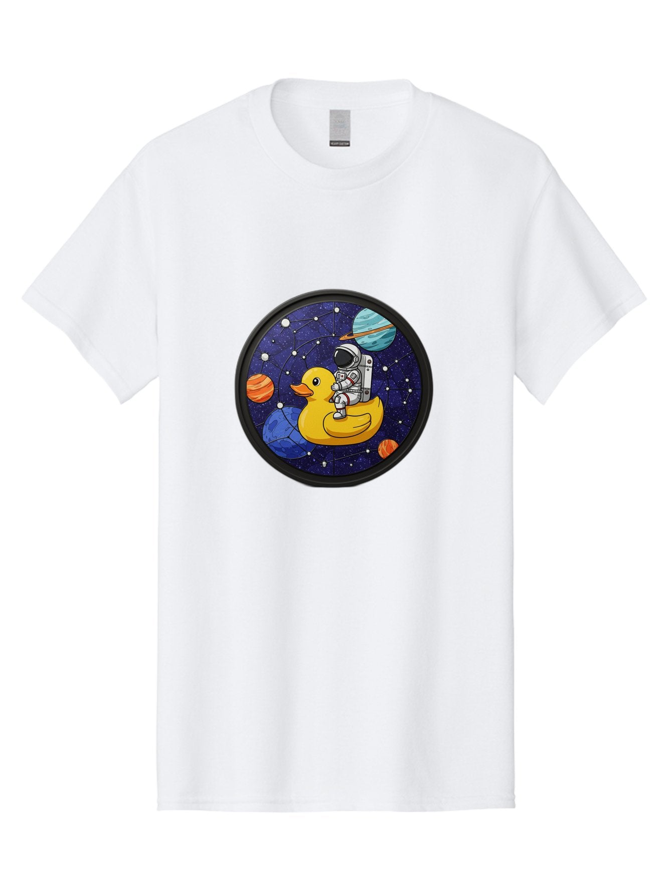 Astronaut-On-Duck-1 Men'S Graphic Tee, 100% Cotton, Comfortable Casual Summer Wear, Machine Washable, Vintage Camera, Old Camera, Antique Camera, Black Camera, Classic Photography, Photography Equipment, Nostalgic Device, Film Camera, Baj970 12