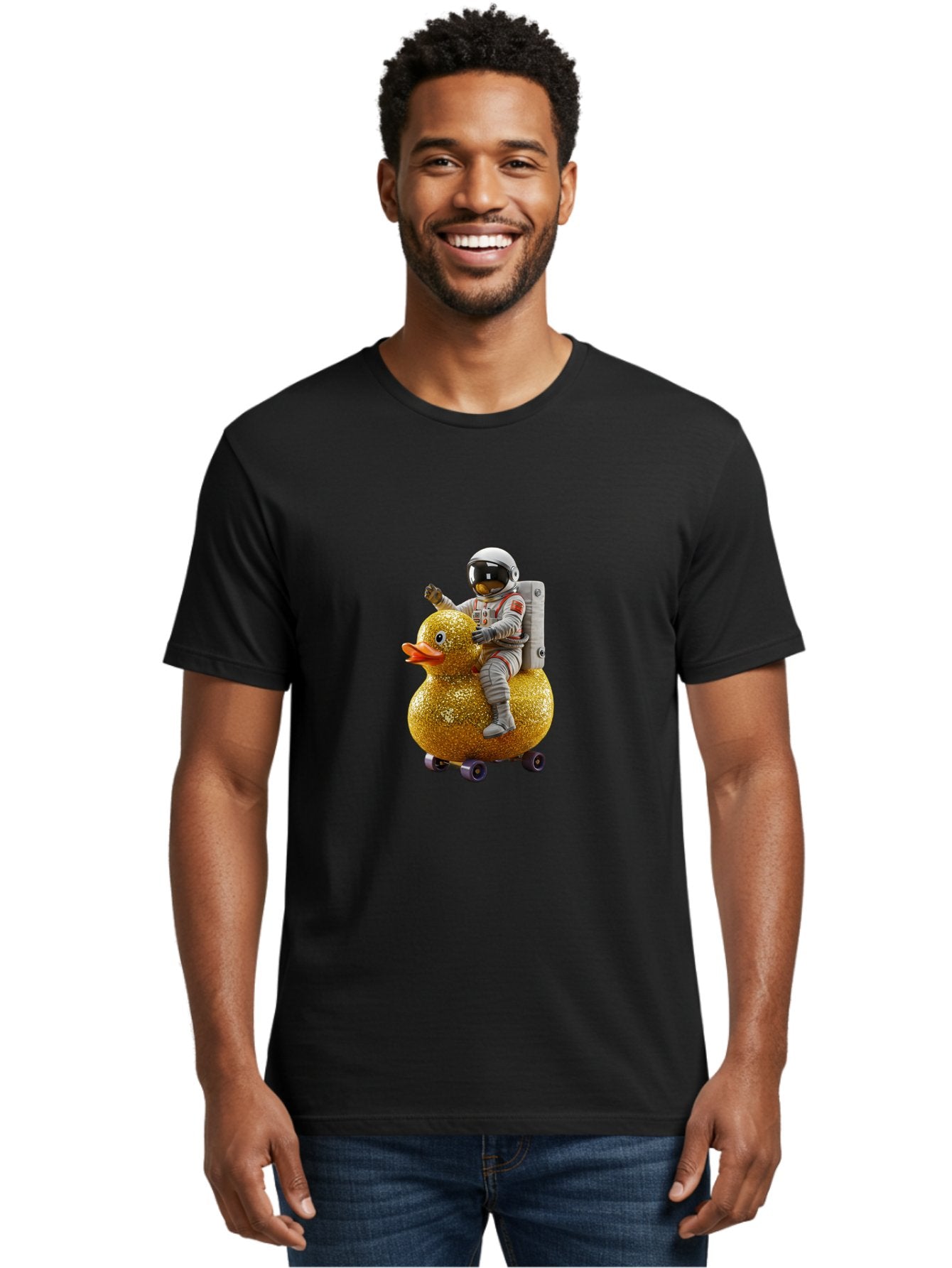 Astronaut-On-Gold-Duck Men'S Graphic Tee, 100% Cotton, Comfortable Casual Summer Wear, Machine Washable, Vintage Camera, Old Camera, Antique Camera, Black Camera, Classic Photography, Photography Equipment, Nostalgic Device, Film Camera, Baj973 27