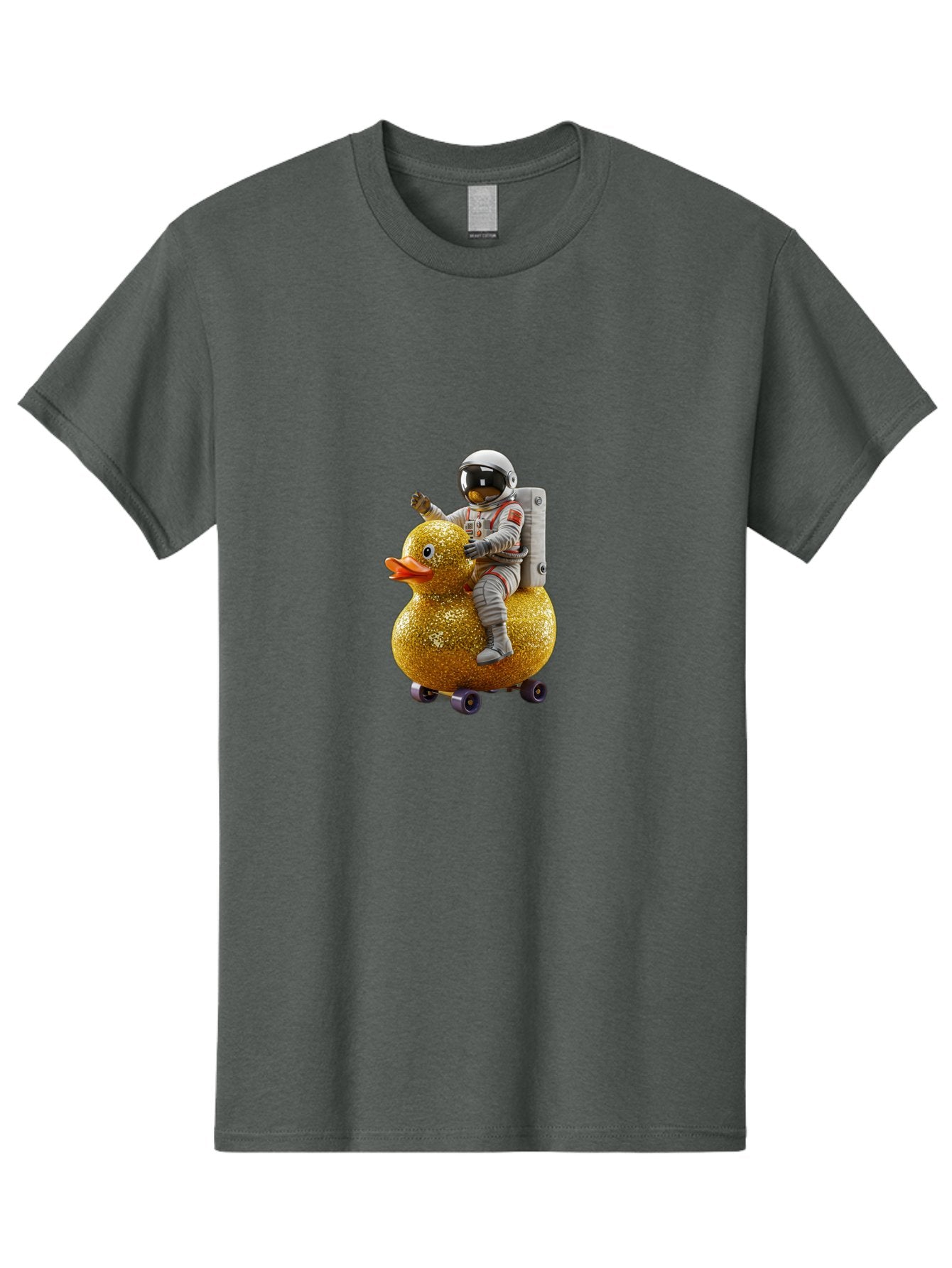 Astronaut-On-Gold-Duck Men'S Graphic Tee, 100% Cotton, Comfortable Casual Summer Wear, Machine Washable, Vintage Camera, Old Camera, Antique Camera, Black Camera, Classic Photography, Photography Equipment, Nostalgic Device, Film Camera, Baj973 4