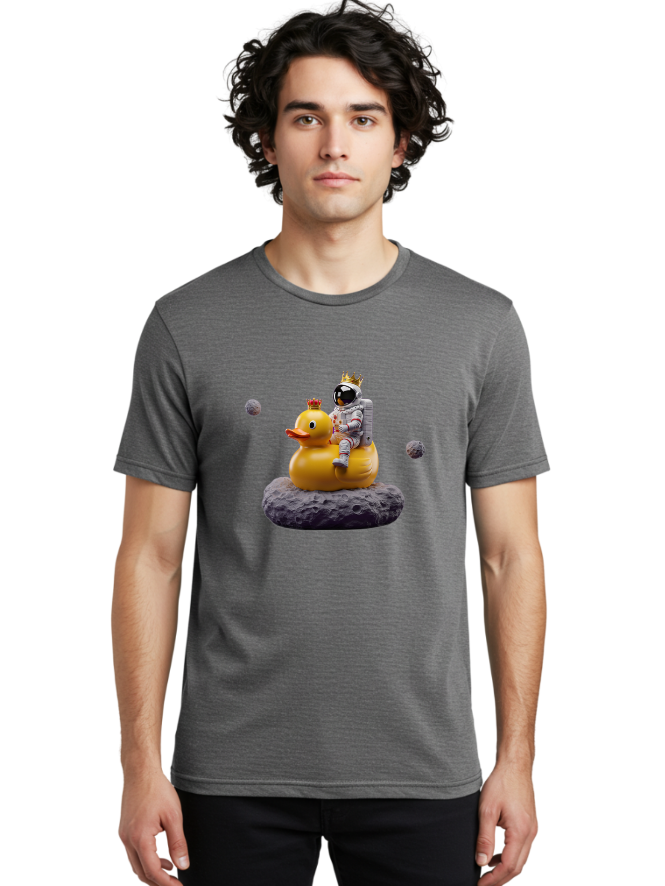 Astronaut-Riding-Duck-1 Men'S Graphic Tee, 100% Cotton, Comfortable Casual Summer Wear, Machine Washable, Vintage Camera, Old Camera, Antique Camera, Black Camera, Classic Photography, Photography Equipment, Nostalgic Device, Film Camera, Baj975