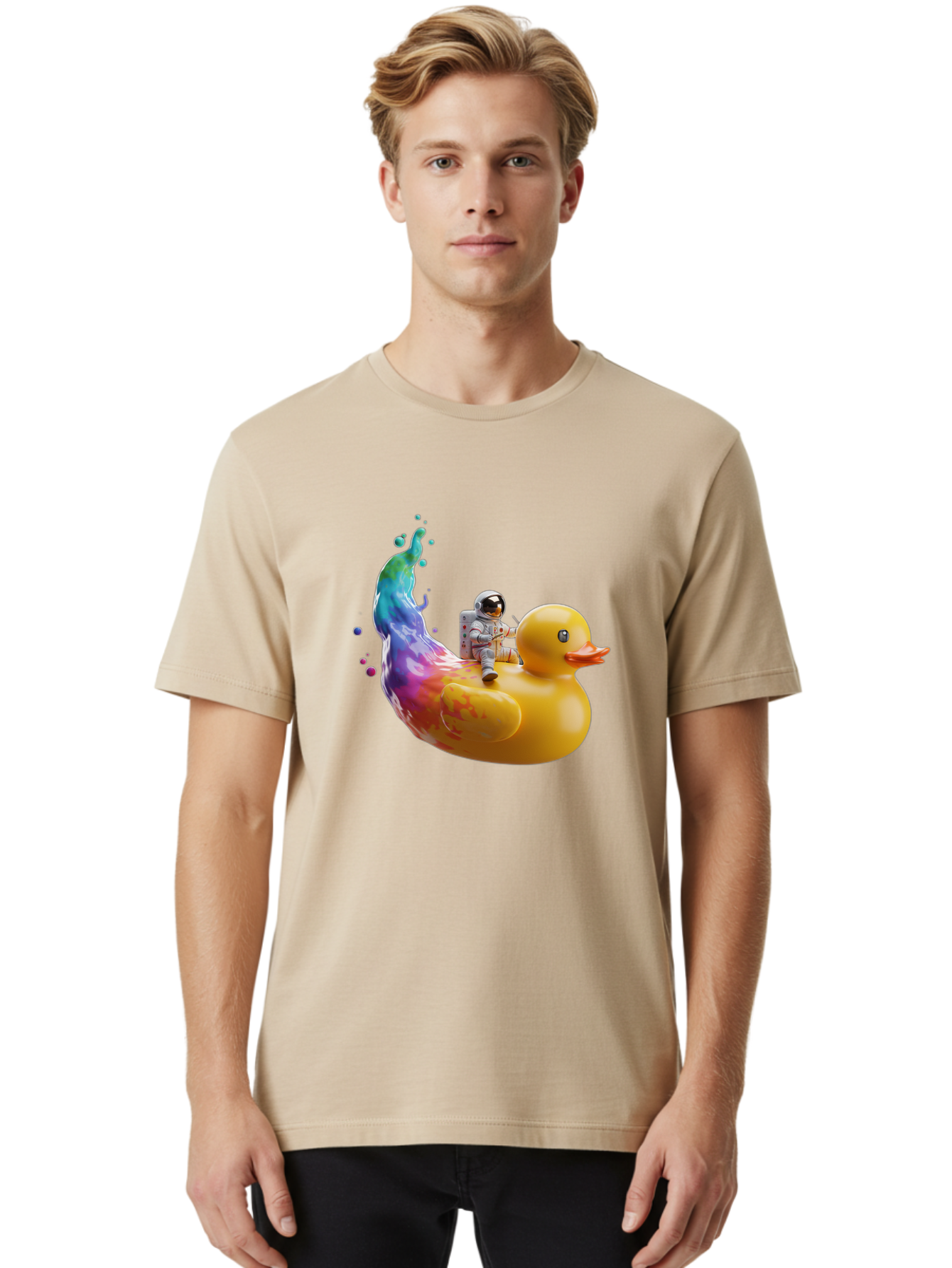 Astronaut-Riding-Duck Men'S Graphic Tee, 100% Cotton, Comfortable Casual Summer Wear, Machine Washable, Vintage Camera, Old Camera, Antique Camera, Black Camera, Classic Photography, Photography Equipment, Nostalgic Device, Film Camera, Baj976