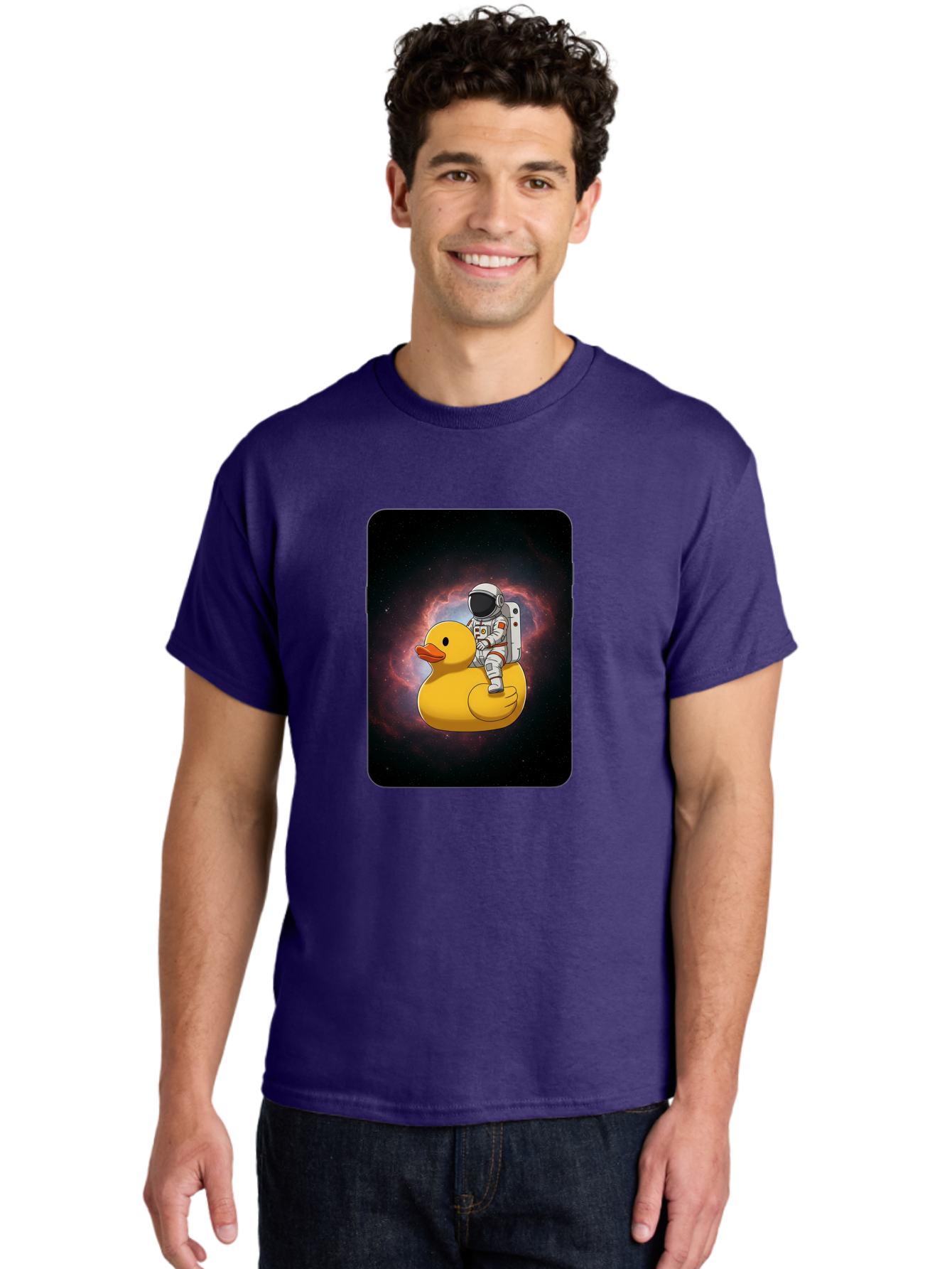 Astronaut-Riding-Rubber-Duck-1 Men'S Graphic Tee, 100% Cotton, Comfortable Casual Summer Wear, Machine Washable, Vintage Camera, Old Camera, Antique Camera, Black Camera, Classic Photography, Photography Equipment, Nostalgic Device, Baj977 10