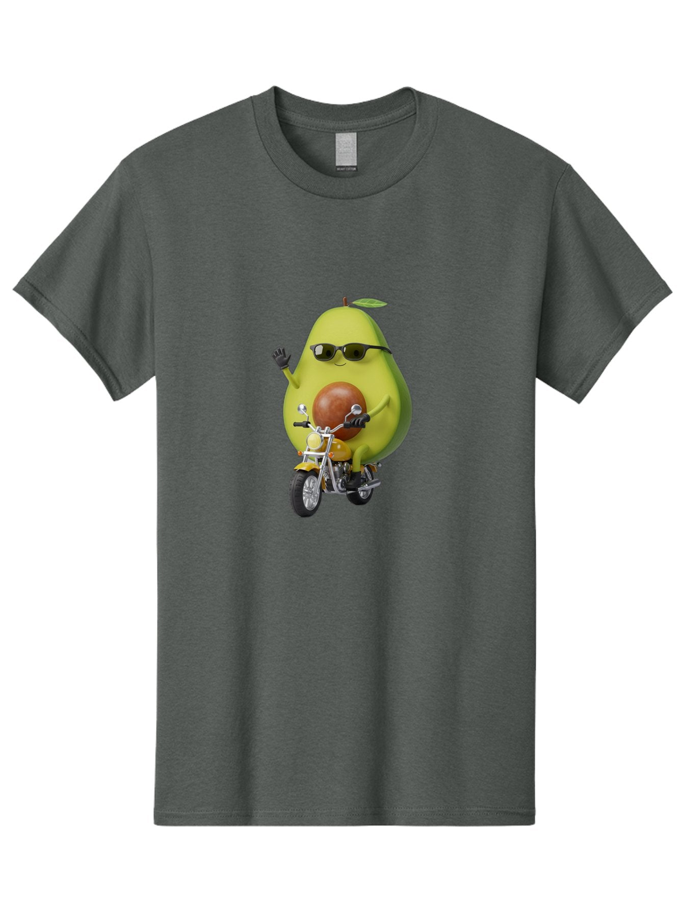Avocado-Rider-1 Men'S Graphic Tee, 100% Cotton, Comfortable Casual Summer Wear, Machine Washable, Vintage Camera, Old Camera, Antique Camera, Black Camera, Classic Photography, Photography Equipment, Nostalgic Device, Film Camera, Camera Art Baj982