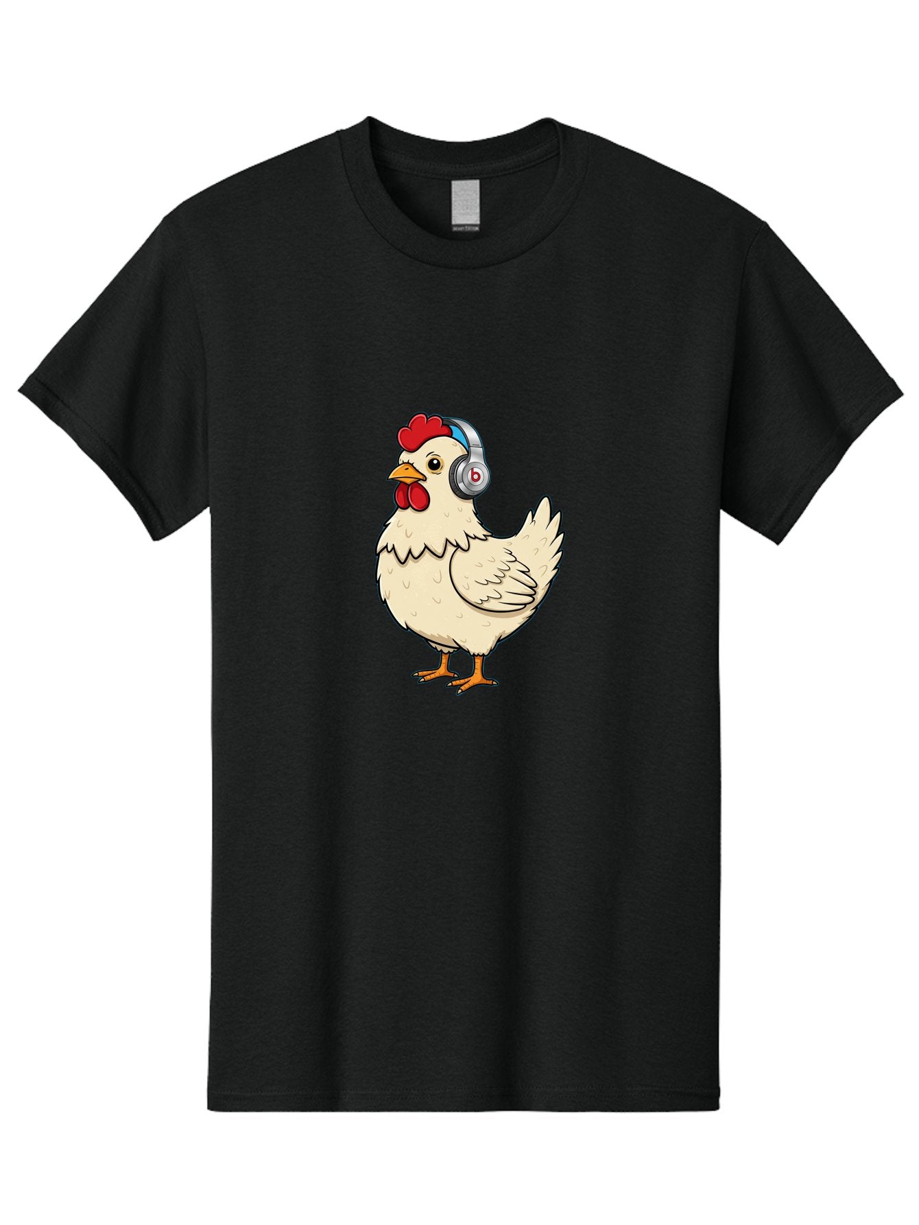 B-Headphones-Chicken Men'S Graphic Tee, 100% Cotton, Comfortable Casual Summer Wear, Machine Washable, Vintage Camera, Old Camera, Antique Camera, Black Camera, Classic Photography, Photography Equipment, Nostalgic Device, Film Camera, Baj990 12