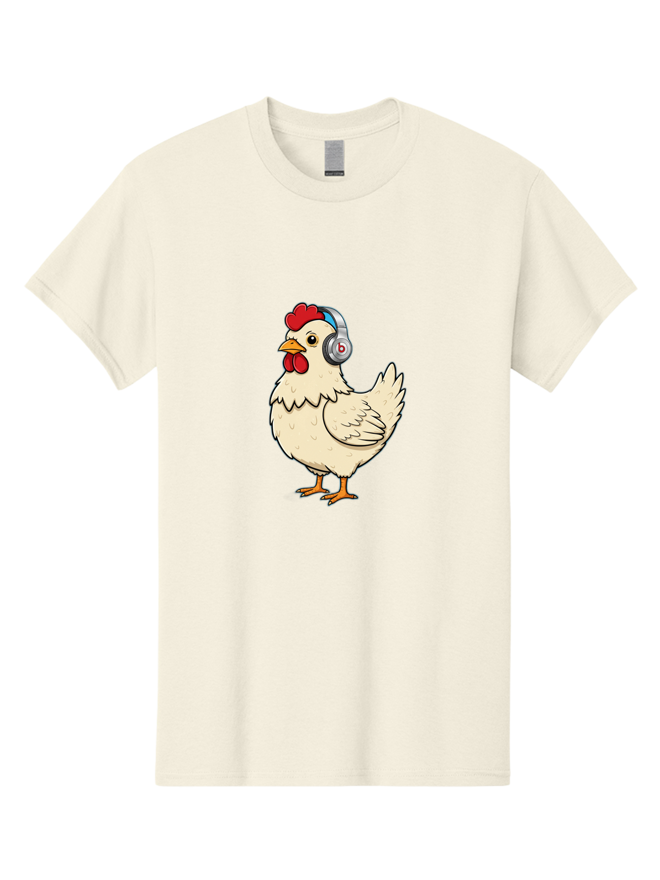 B-Headphones-Chicken Men'S Graphic Tee, 100% Cotton, Comfortable Casual Summer Wear, Machine Washable, Vintage Camera, Old Camera, Antique Camera, Black Camera, Classic Photography, Photography Equipment, Nostalgic Device, Film Camera, Baj990