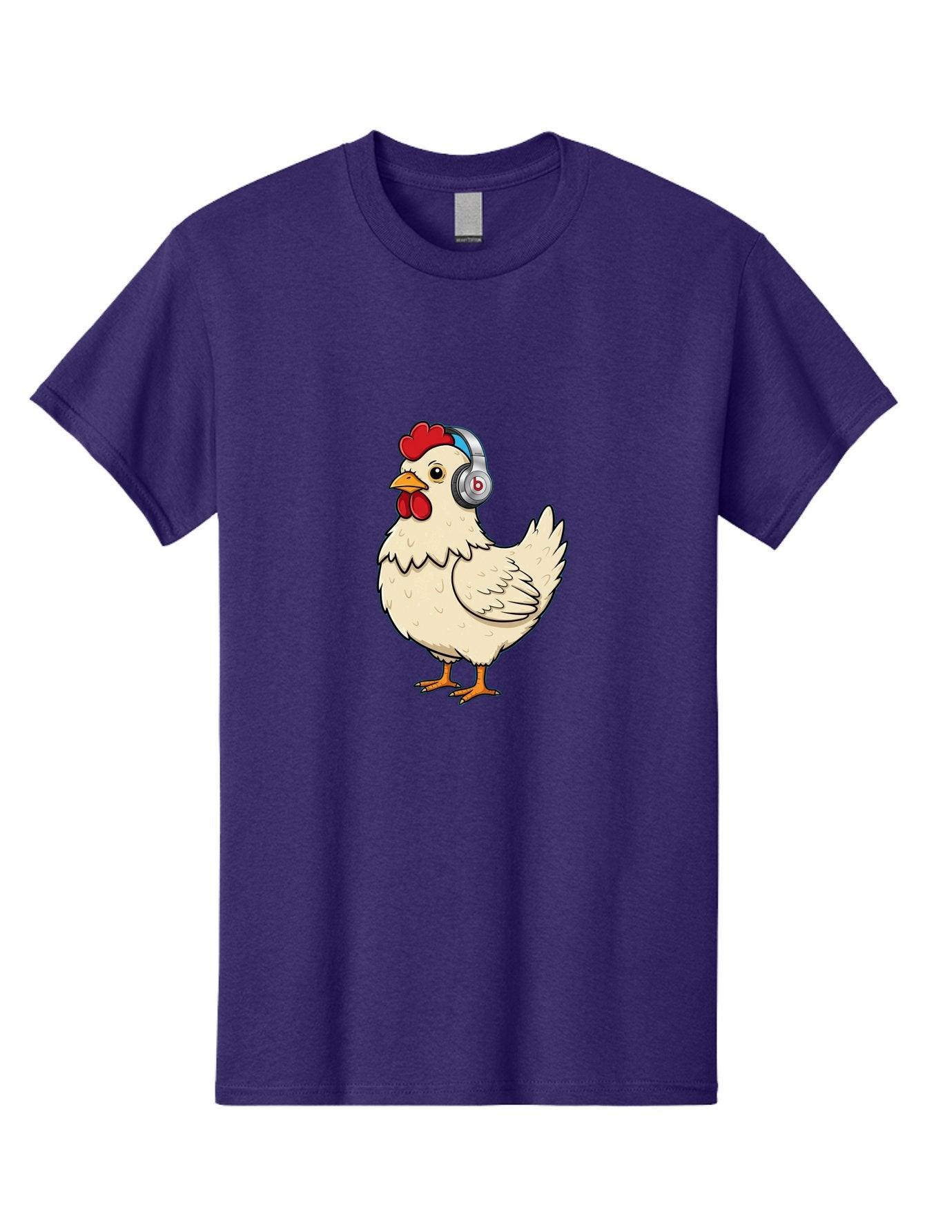 B-Headphones-Chicken Men'S Graphic Tee, 100% Cotton, Comfortable Casual Summer Wear, Machine Washable, Vintage Camera, Old Camera, Antique Camera, Black Camera, Classic Photography, Photography Equipment, Nostalgic Device, Film Camera, Baj990