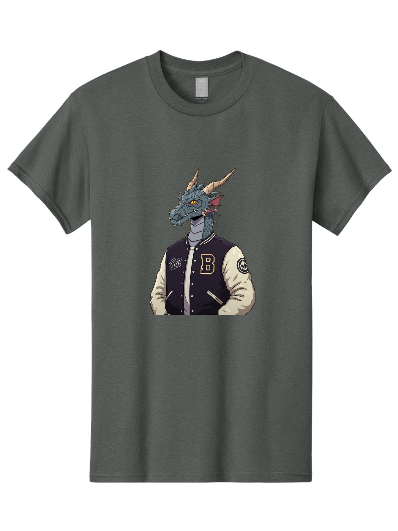 B-Letter-Jacket-Dragon Men'S Graphic Tee, 100% Cotton, Comfortable Casual Summer Wear, Machine Washable, Vintage Camera, Old Camera, Antique Camera, Black Camera, Classic Photography, Photography Equipment, Nostalgic Device, Film Camera, Baj992 13