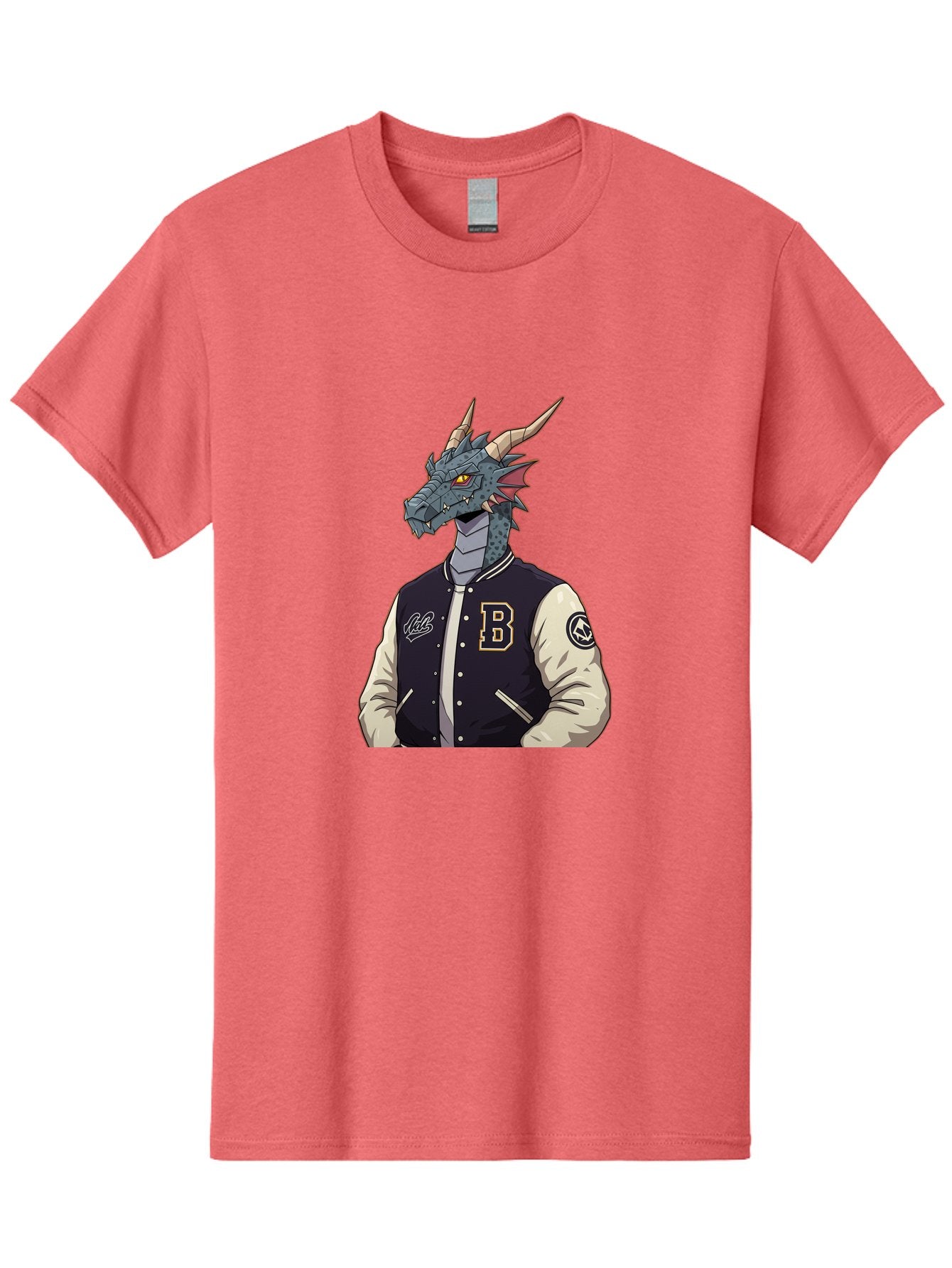 B-Letter-Jacket-Dragon Men'S Graphic Tee, 100% Cotton, Comfortable Casual Summer Wear, Machine Washable, Vintage Camera, Old Camera, Antique Camera, Black Camera, Classic Photography, Photography Equipment, Nostalgic Device, Film Camera, Baj992 11