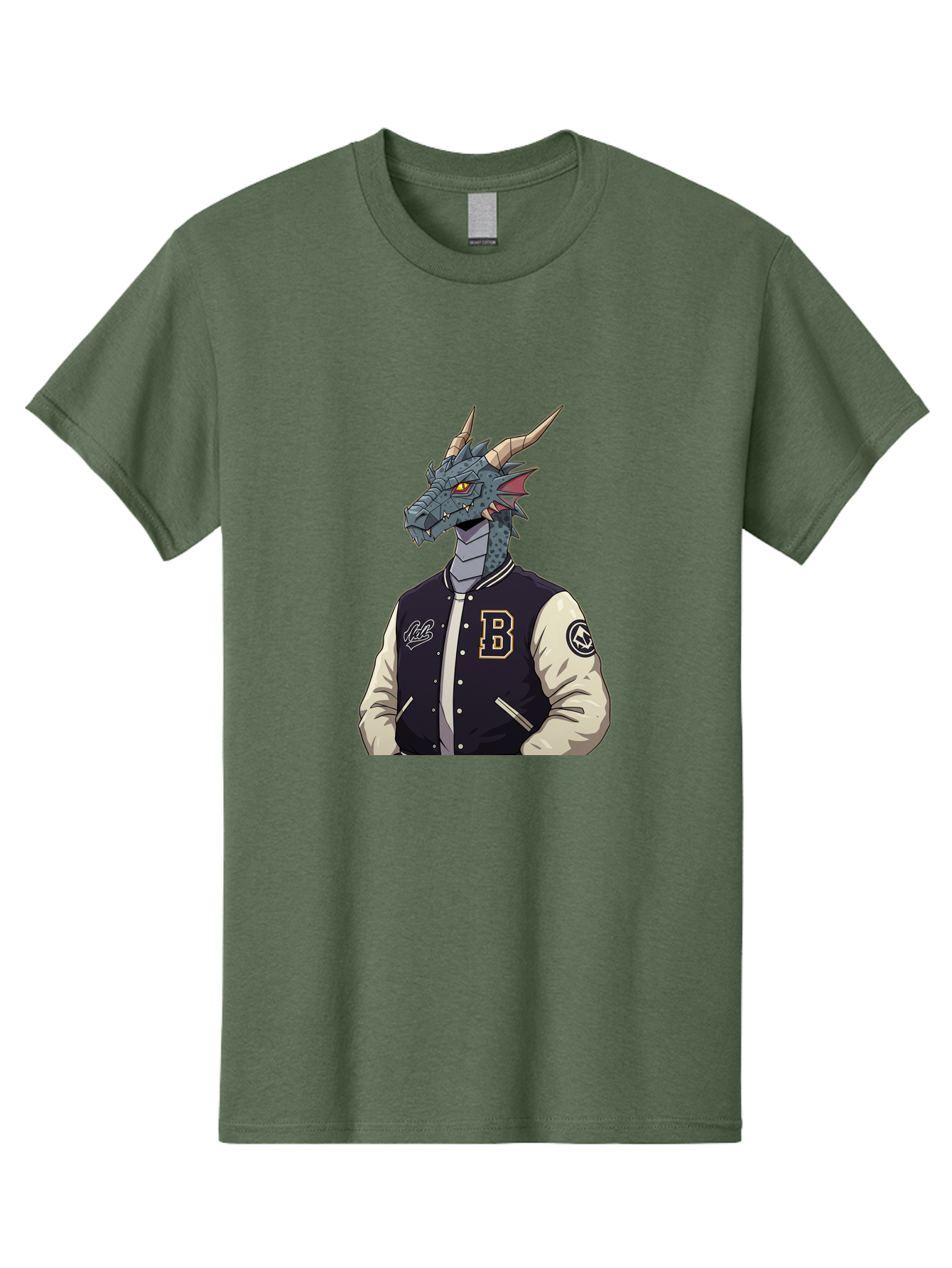 B-Letter-Jacket-Dragon Men'S Graphic Tee, 100% Cotton, Comfortable Casual Summer Wear, Machine Washable, Vintage Camera, Old Camera, Antique Camera, Black Camera, Classic Photography, Photography Equipment, Nostalgic Device, Film Camera, Baj992