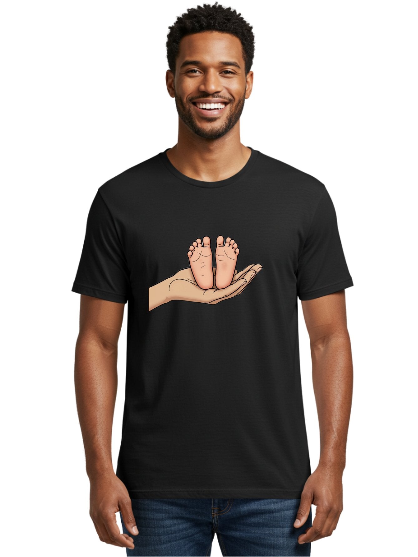Baby-Feet-3 Men'S Graphic Tee, 100% Cotton, Comfortable Casual Summer Wear, Machine Washable, Vintage Camera, Old Camera, Antique Camera, Black Camera, Classic Photography, Photography Equipment, Nostalgic Device, Film Camera, Camera Art Bak003 26