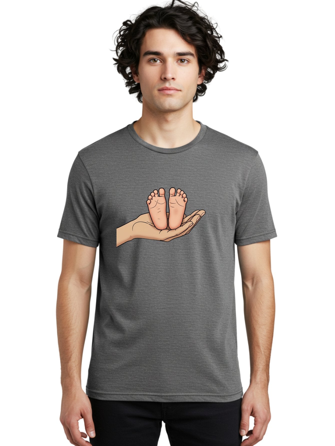 Baby-Feet-3 Men'S Graphic Tee, 100% Cotton, Comfortable Casual Summer Wear, Machine Washable, Vintage Camera, Old Camera, Antique Camera, Black Camera, Classic Photography, Photography Equipment, Nostalgic Device, Film Camera, Camera Art Bak003 16