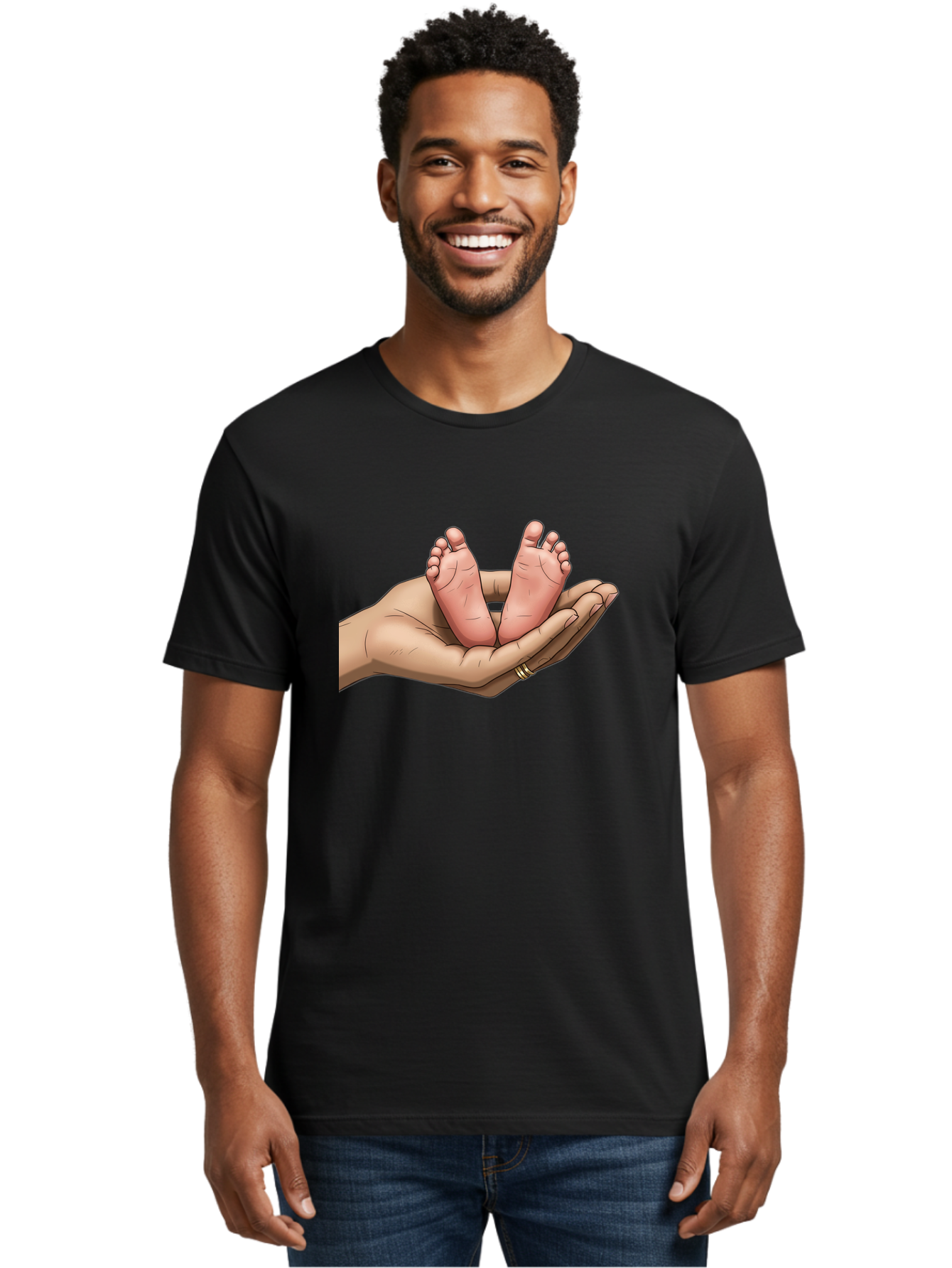 Baby-Feet-4 Men'S Graphic Tee, 100% Cotton, Comfortable Casual Summer Wear, Machine Washable, Vintage Camera, Old Camera, Antique Camera, Black Camera, Classic Photography, Photography Equipment, Nostalgic Device, Film Camera, Camera Art Bak004 21