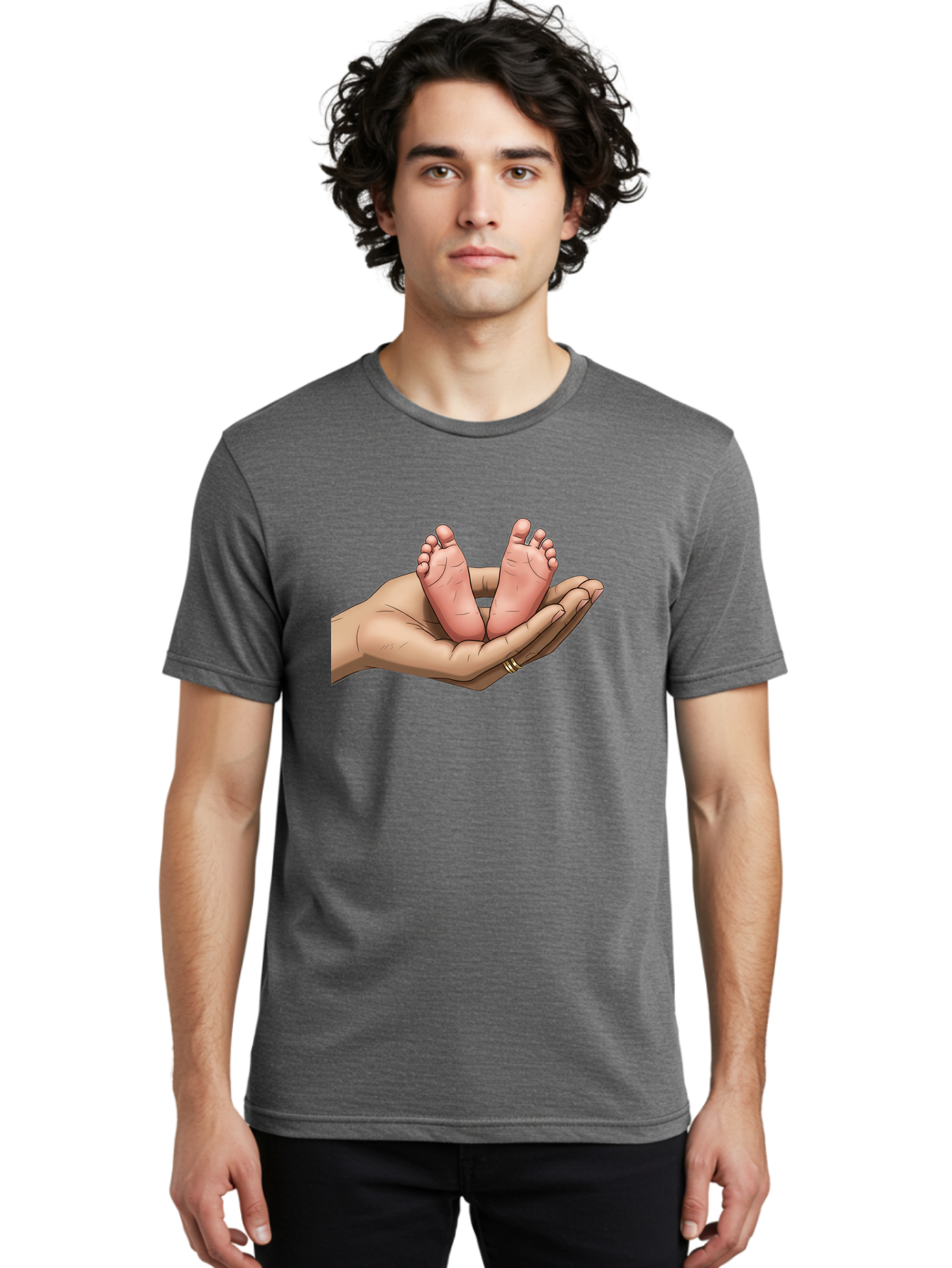 Baby-Feet-4 Men'S Graphic Tee, 100% Cotton, Comfortable Casual Summer Wear, Machine Washable, Vintage Camera, Old Camera, Antique Camera, Black Camera, Classic Photography, Photography Equipment, Nostalgic Device, Film Camera, Camera Art Bak004 16