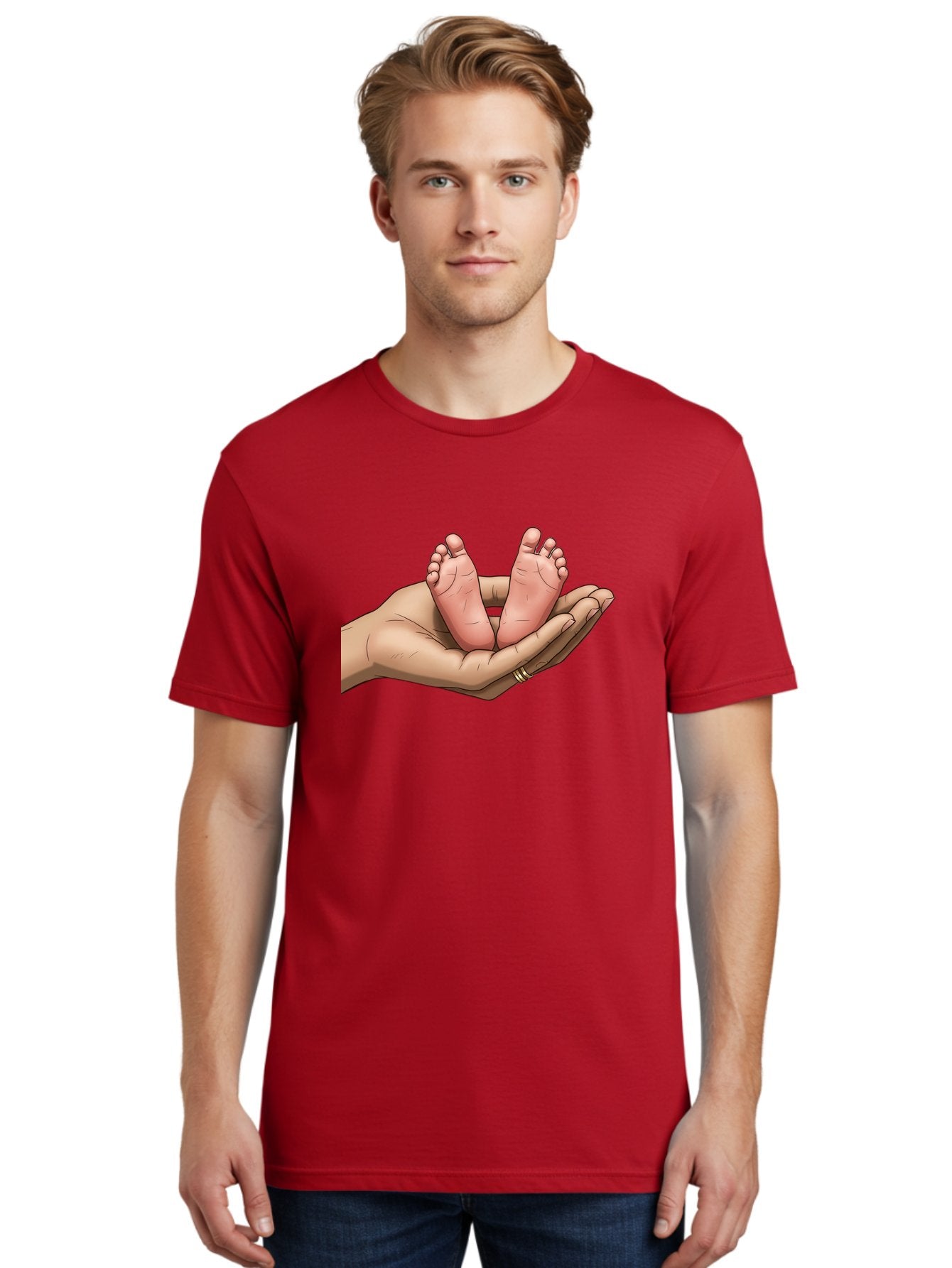Baby-Feet-4 Men'S Graphic Tee, 100% Cotton, Comfortable Casual Summer Wear, Machine Washable, Vintage Camera, Old Camera, Antique Camera, Black Camera, Classic Photography, Photography Equipment, Nostalgic Device, Film Camera, Camera Art Bak004 22