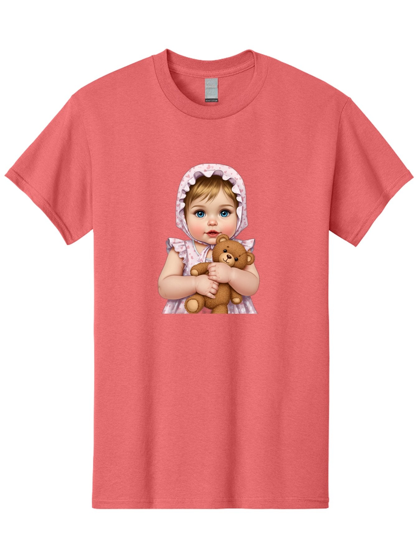 Baby-Girl-Hugging-Teddy Men'S Graphic Tee, 100% Cotton, Comfortable Casual Summer Wear, Machine Washable, Vintage Camera, Old Camera, Antique Camera, Black Camera, Classic Photography, Photography Equipment, Nostalgic Device, Film Camera, Bak007 11