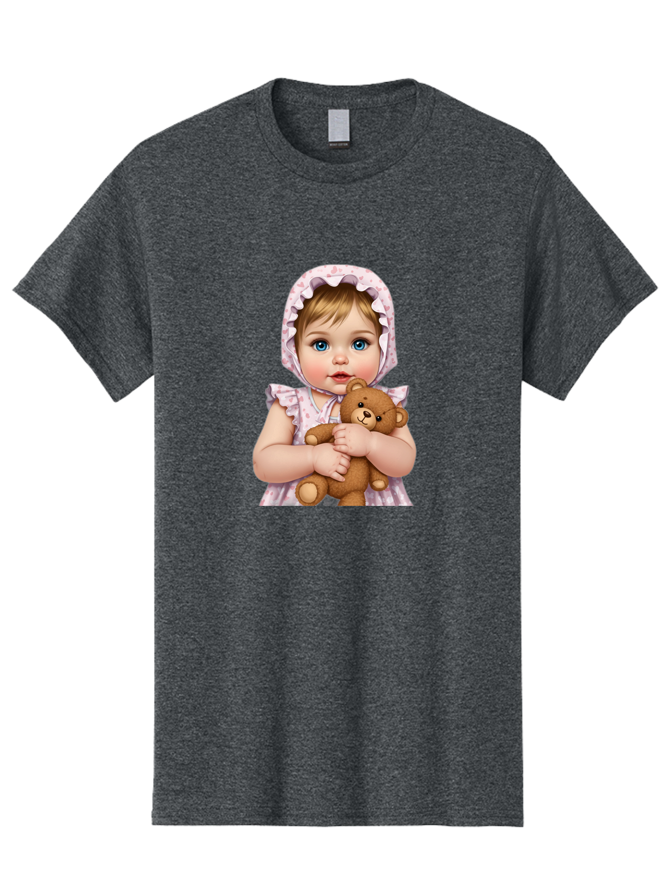 Baby-Girl-Hugging-Teddy Men'S Graphic Tee, 100% Cotton, Comfortable Casual Summer Wear, Machine Washable, Vintage Camera, Old Camera, Antique Camera, Black Camera, Classic Photography, Photography Equipment, Nostalgic Device, Film Camera, Bak007 8