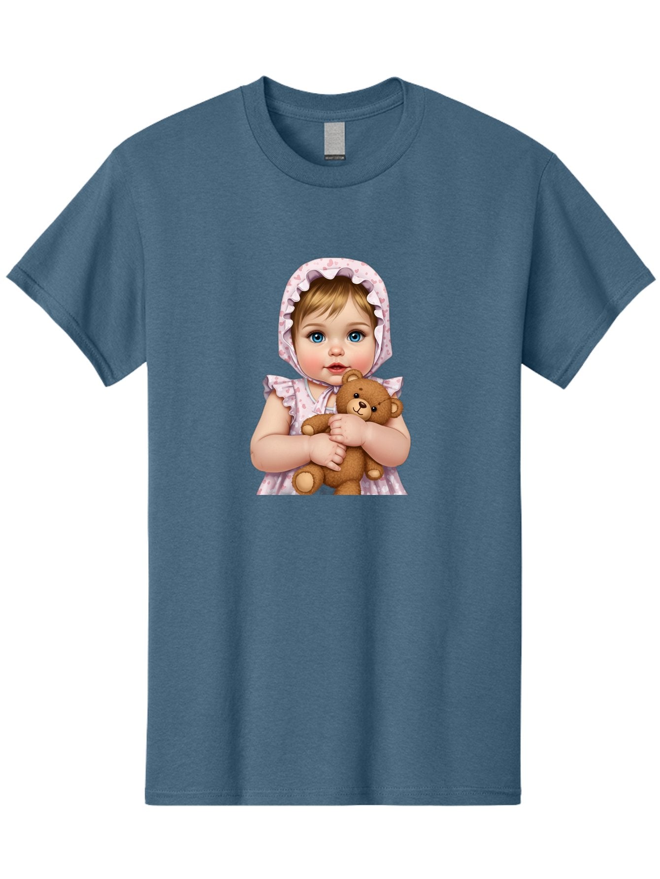 Baby-Girl-Hugging-Teddy Men'S Graphic Tee, 100% Cotton, Comfortable Casual Summer Wear, Machine Washable, Vintage Camera, Old Camera, Antique Camera, Black Camera, Classic Photography, Photography Equipment, Nostalgic Device, Film Camera, Bak007 14