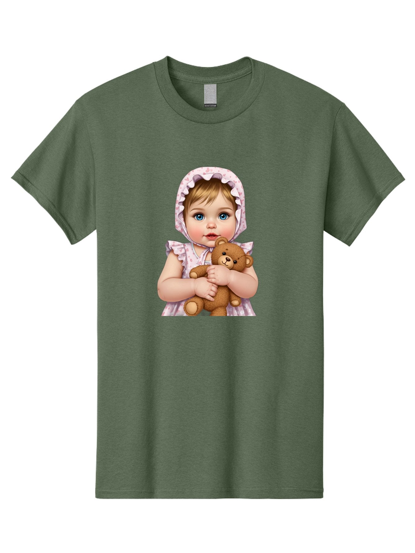 Baby-Girl-Hugging-Teddy Men'S Graphic Tee, 100% Cotton, Comfortable Casual Summer Wear, Machine Washable, Vintage Camera, Old Camera, Antique Camera, Black Camera, Classic Photography, Photography Equipment, Nostalgic Device, Film Camera, Bak007 13