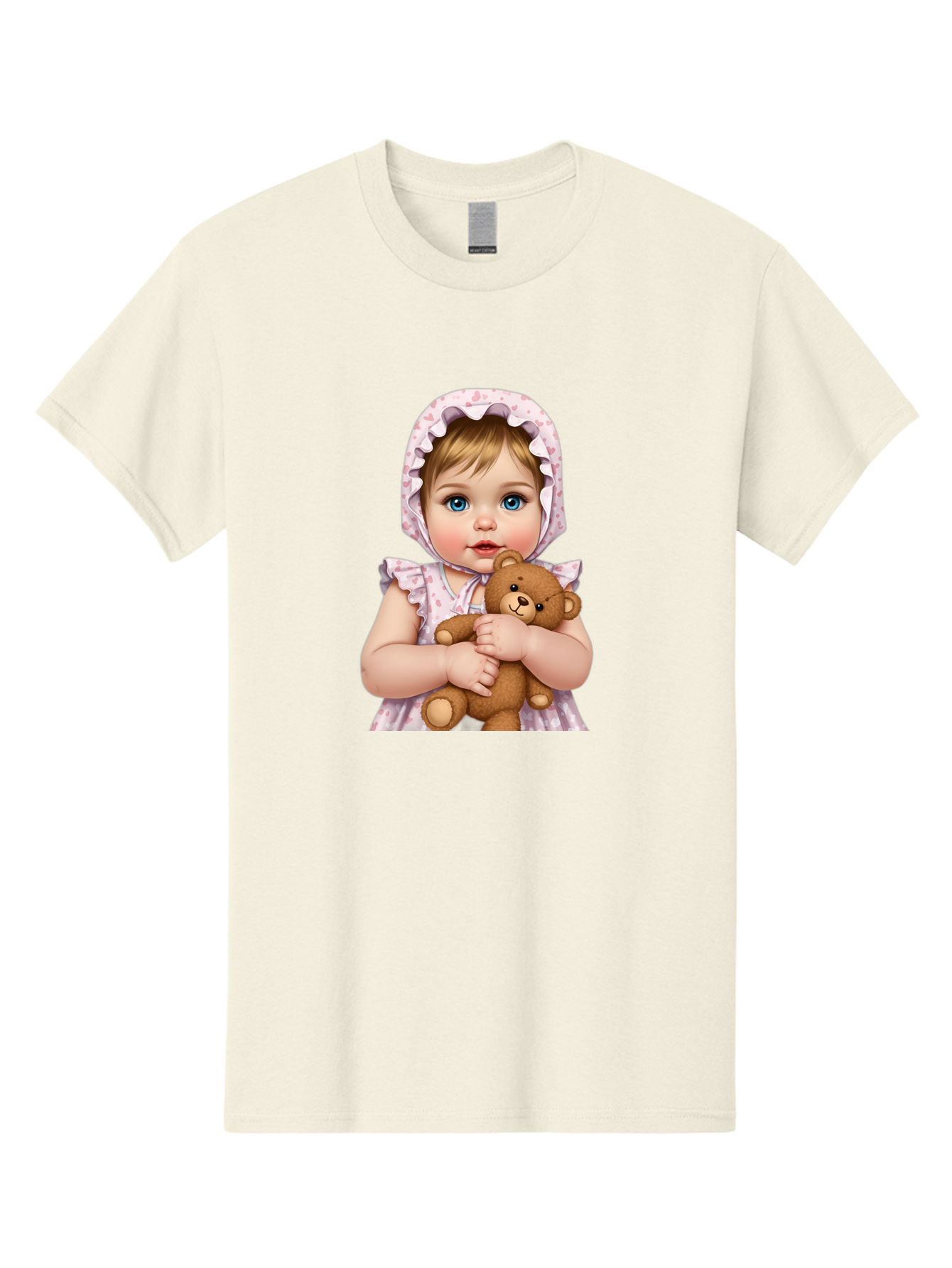 Baby-Girl-Hugging-Teddy Men'S Graphic Tee, 100% Cotton, Comfortable Casual Summer Wear, Machine Washable, Vintage Camera, Old Camera, Antique Camera, Black Camera, Classic Photography, Photography Equipment, Nostalgic Device, Film Camera, Bak007