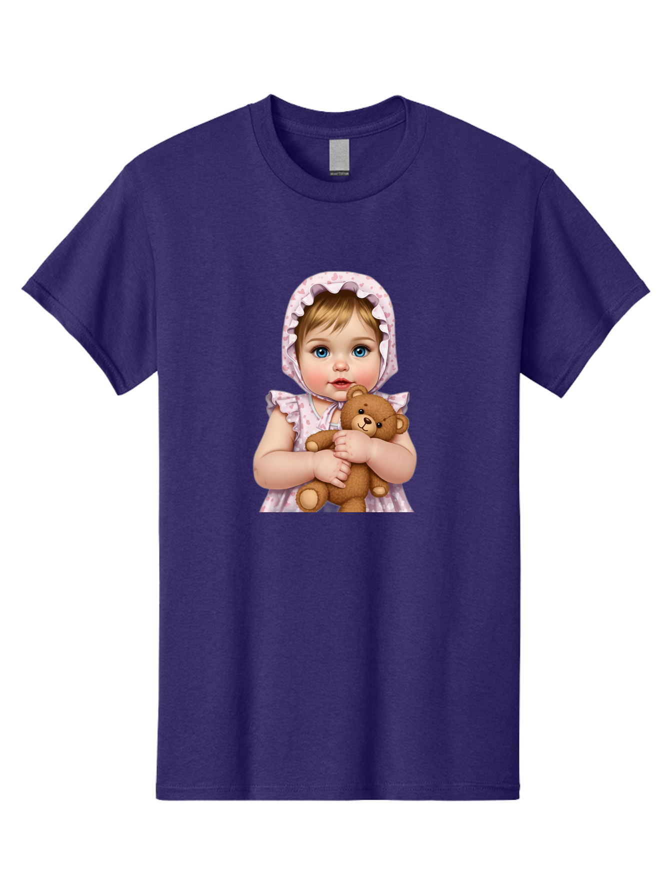 Baby-Girl-Hugging-Teddy Men'S Graphic Tee, 100% Cotton, Comfortable Casual Summer Wear, Machine Washable, Vintage Camera, Old Camera, Antique Camera, Black Camera, Classic Photography, Photography Equipment, Nostalgic Device, Film Camera, Bak007 10