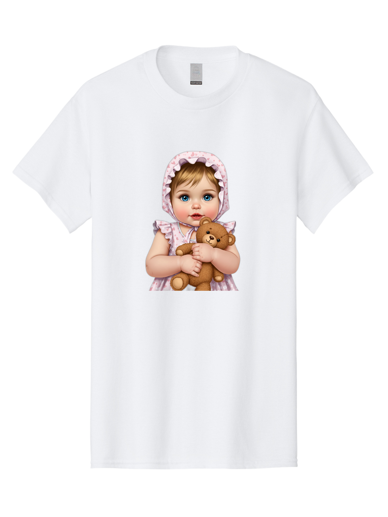 Baby-Girl-Hugging-Teddy Men'S Graphic Tee, 100% Cotton, Comfortable Casual Summer Wear, Machine Washable, Vintage Camera, Old Camera, Antique Camera, Black Camera, Classic Photography, Photography Equipment, Nostalgic Device, Film Camera, Bak007 6