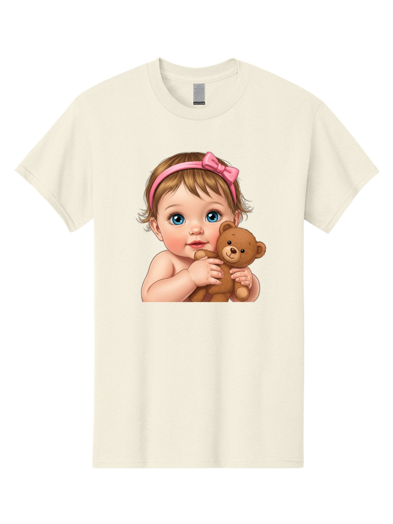 Baby-Girl-With-Teddy-1 Men'S Graphic Tee, 100% Cotton, Comfortable Casual Summer Wear, Machine Washable, Vintage Camera, Old Camera, Antique Camera, Black Camera, Classic Photography, Photography Equipment, Nostalgic Device, Film Camera, Bak008 12