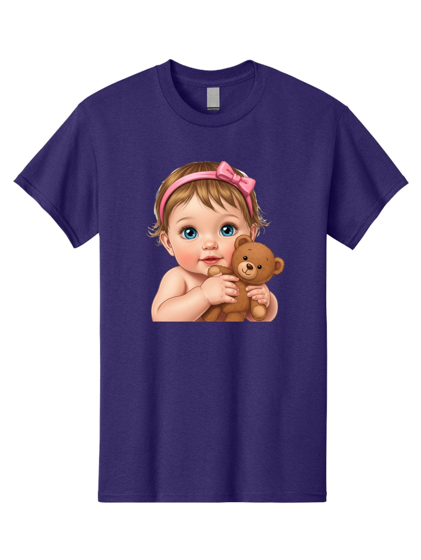 Baby-Girl-With-Teddy-1 Men'S Graphic Tee, 100% Cotton, Comfortable Casual Summer Wear, Machine Washable, Vintage Camera, Old Camera, Antique Camera, Black Camera, Classic Photography, Photography Equipment, Nostalgic Device, Film Camera, Bak008 14
