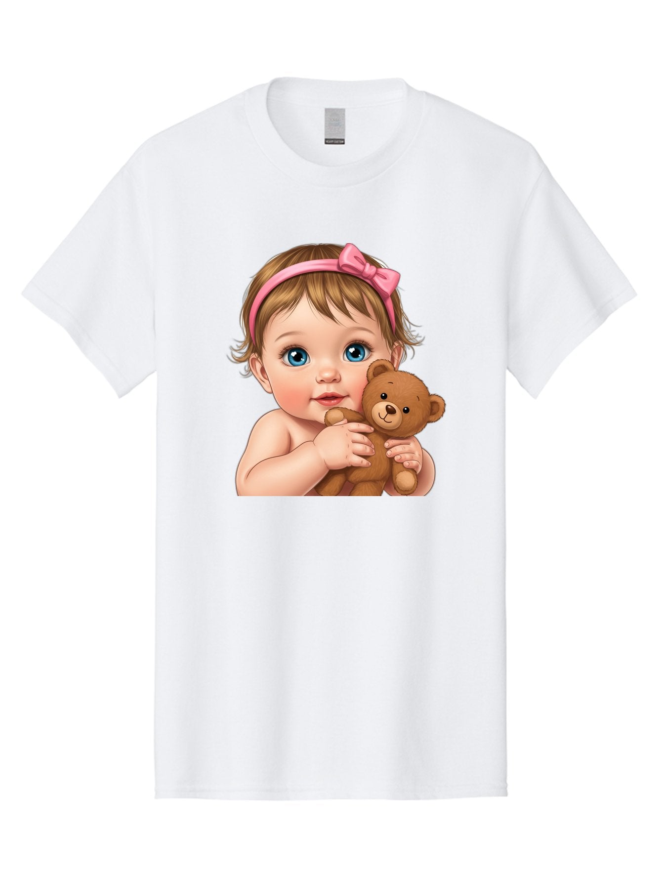 Baby-Girl-With-Teddy-1 Men'S Graphic Tee, 100% Cotton, Comfortable Casual Summer Wear, Machine Washable, Vintage Camera, Old Camera, Antique Camera, Black Camera, Classic Photography, Photography Equipment, Nostalgic Device, Film Camera, Bak008 9