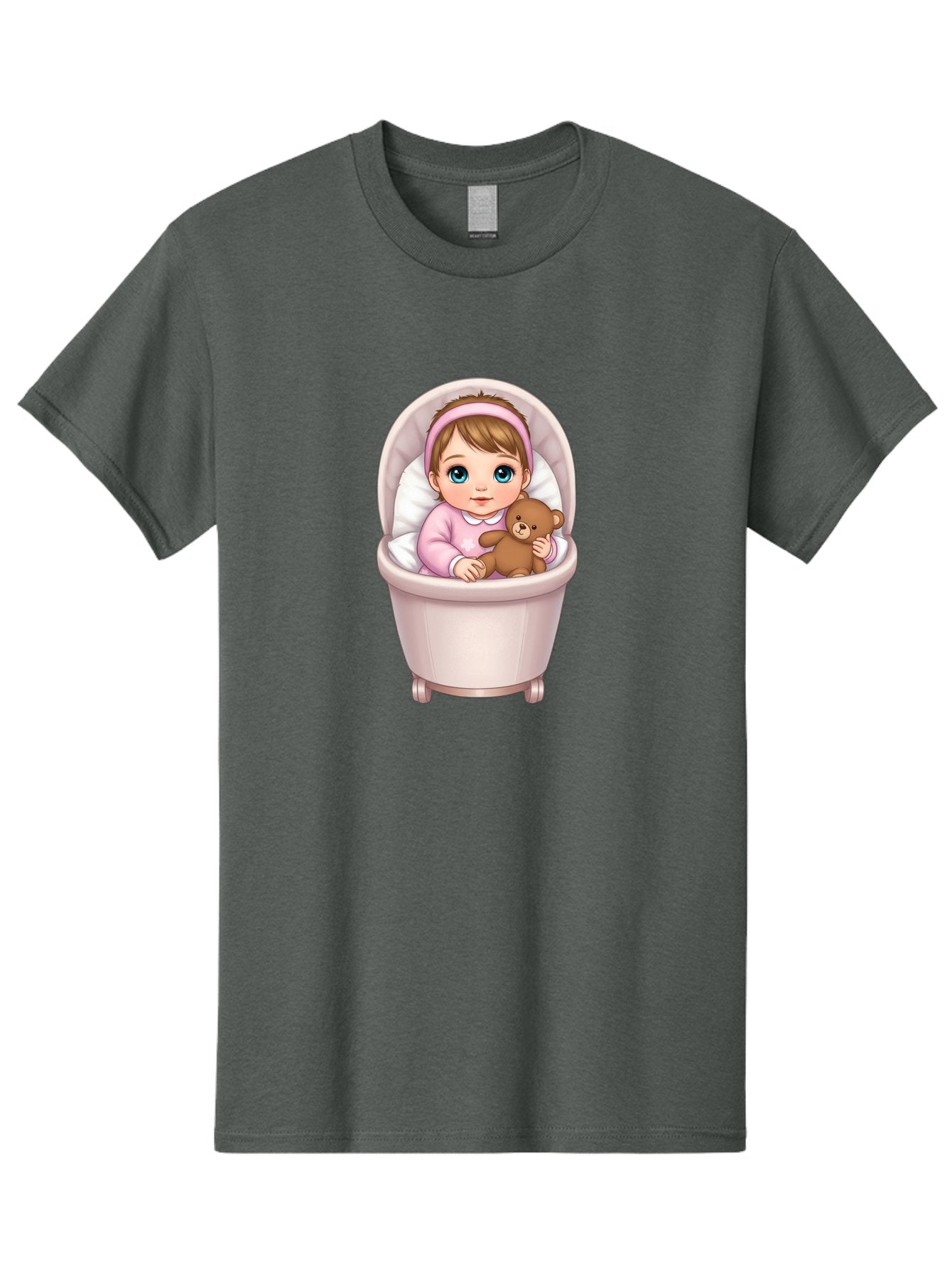 Baby-Girl-With-Teddy-2 Men'S Graphic Tee, 100% Cotton, Comfortable Casual Summer Wear, Machine Washable, Vintage Camera, Old Camera, Antique Camera, Black Camera, Classic Photography, Photography Equipment, Nostalgic Device, Film Camera, Bak009 11