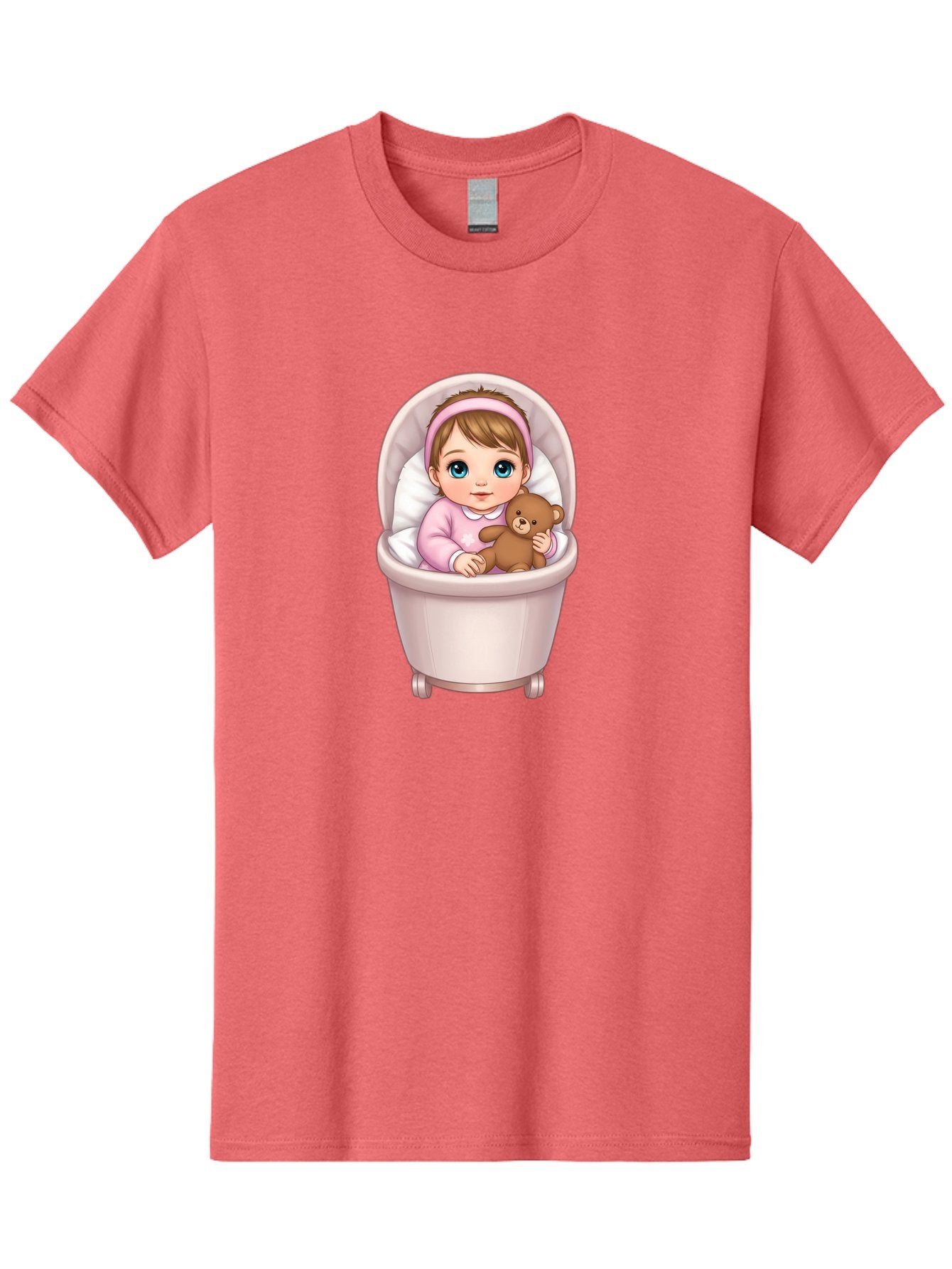 Baby-Girl-With-Teddy-2 Men'S Graphic Tee, 100% Cotton, Comfortable Casual Summer Wear, Machine Washable, Vintage Camera, Old Camera, Antique Camera, Black Camera, Classic Photography, Photography Equipment, Nostalgic Device, Film Camera, Bak009 6