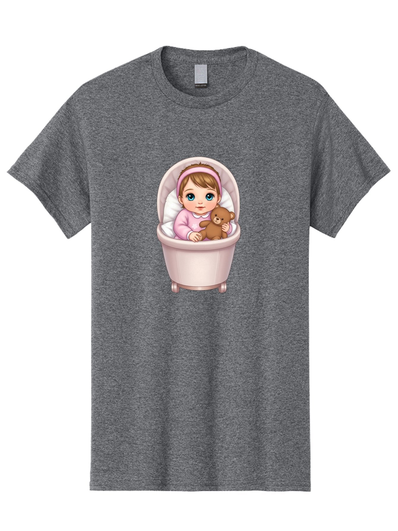 Baby-Girl-With-Teddy-2 Men'S Graphic Tee, 100% Cotton, Comfortable Casual Summer Wear, Machine Washable, Vintage Camera, Old Camera, Antique Camera, Black Camera, Classic Photography, Photography Equipment, Nostalgic Device, Film Camera, Bak009 10