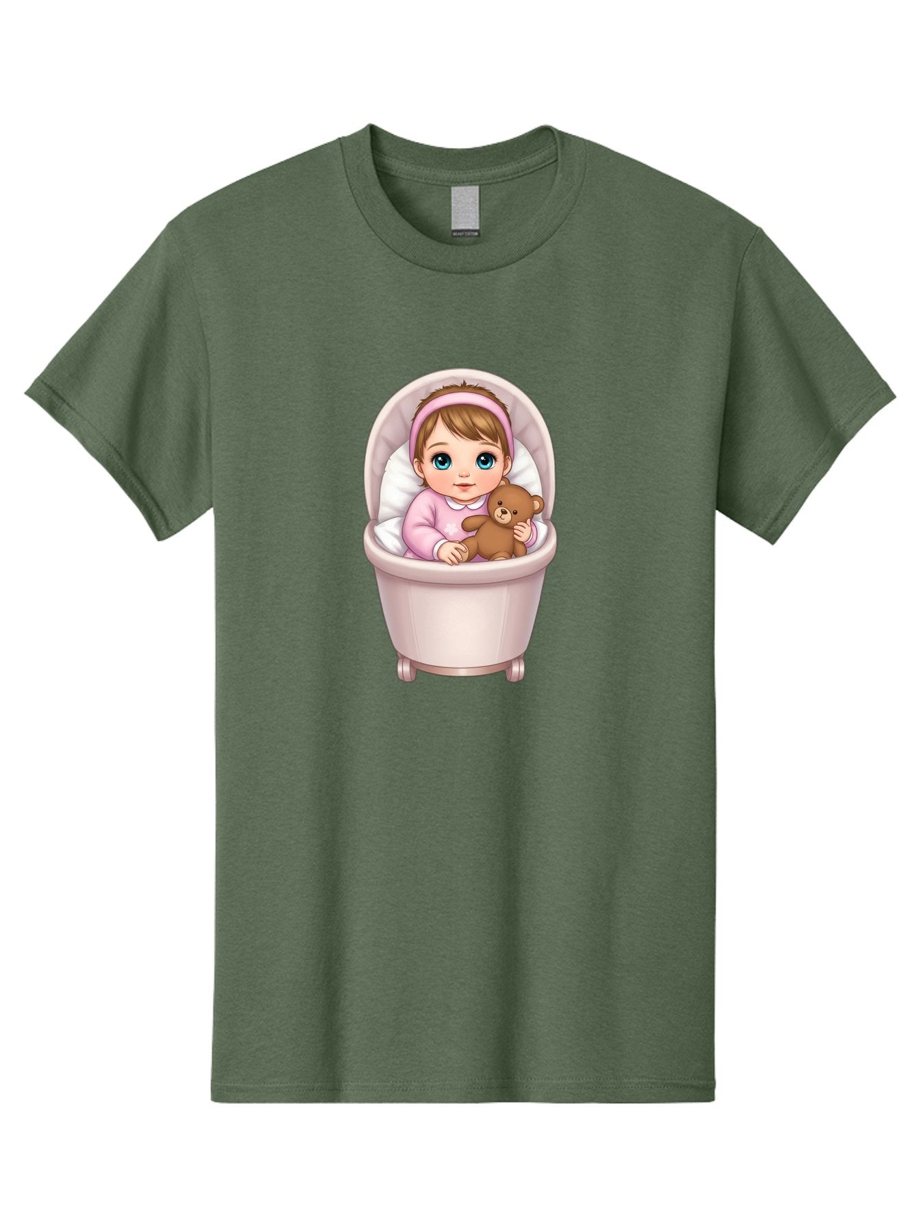 Baby-Girl-With-Teddy-2 Men'S Graphic Tee, 100% Cotton, Comfortable Casual Summer Wear, Machine Washable, Vintage Camera, Old Camera, Antique Camera, Black Camera, Classic Photography, Photography Equipment, Nostalgic Device, Film Camera, Bak009