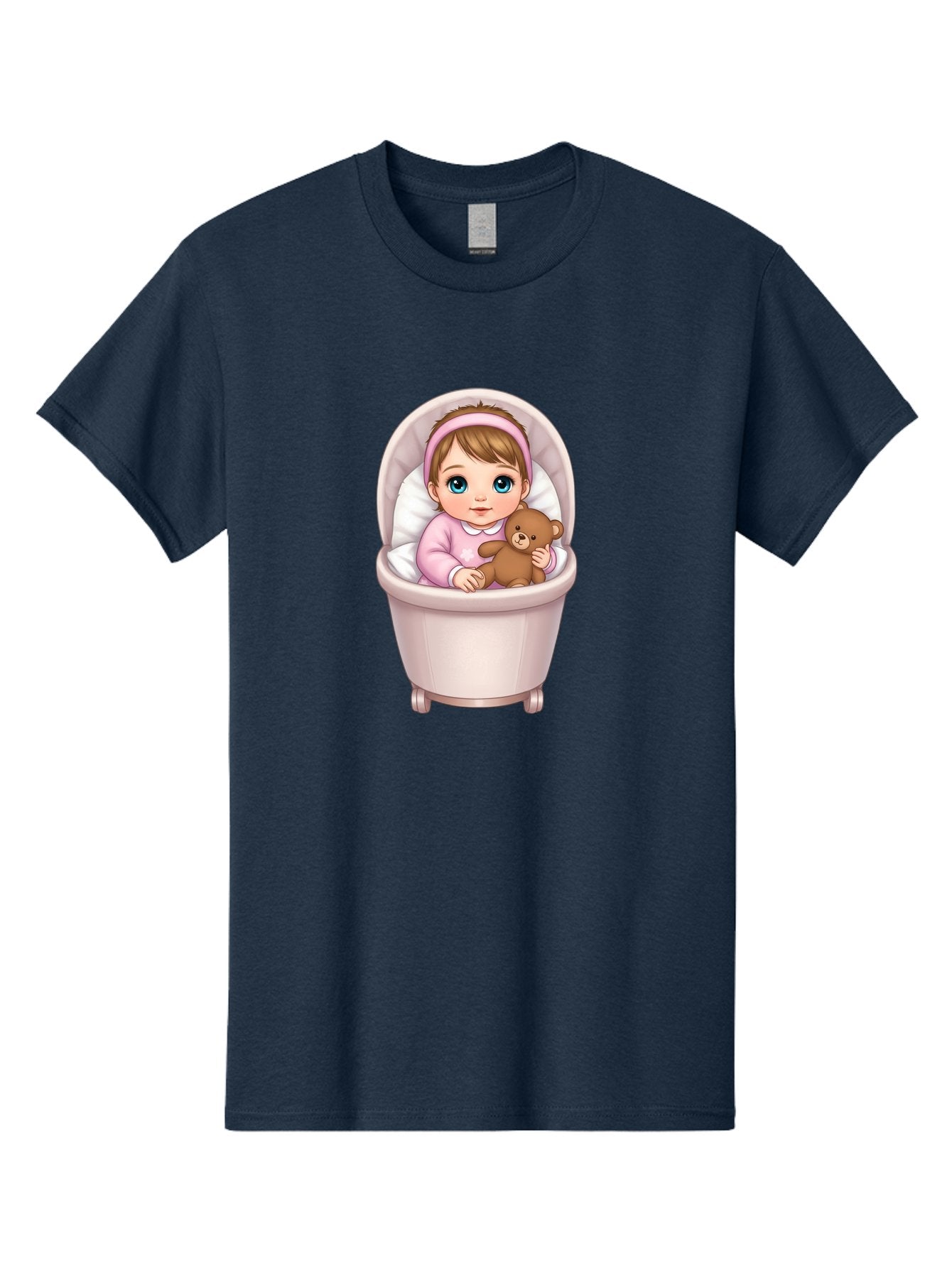 Baby-Girl-With-Teddy-2 Men'S Graphic Tee, 100% Cotton, Comfortable Casual Summer Wear, Machine Washable, Vintage Camera, Old Camera, Antique Camera, Black Camera, Classic Photography, Photography Equipment, Nostalgic Device, Film Camera, Bak009 7