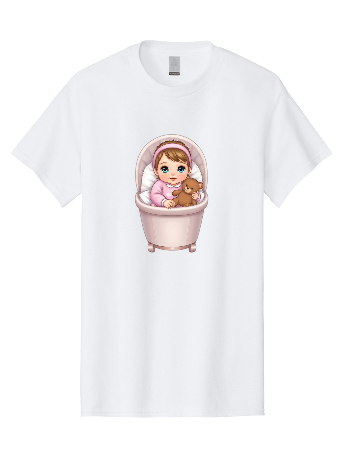 Baby-Girl-With-Teddy-2 Men'S Graphic Tee, 100% Cotton, Comfortable Casual Summer Wear, Machine Washable, Vintage Camera, Old Camera, Antique Camera, Black Camera, Classic Photography, Photography Equipment, Nostalgic Device, Film Camera, Bak009 6