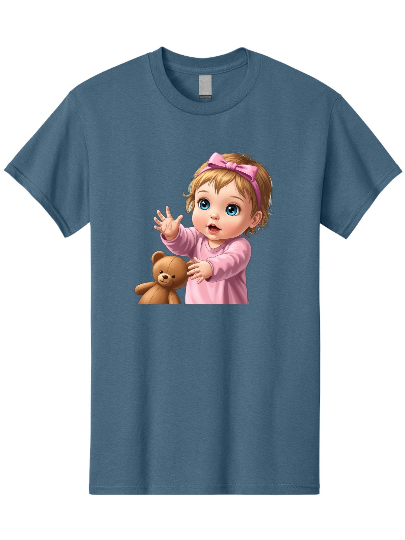 Baby-Girl-With-Teddy-3 Men'S Graphic Tee, 100% Cotton, Comfortable Casual Summer Wear, Machine Washable, Vintage Camera, Old Camera, Antique Camera, Black Camera, Classic Photography, Photography Equipment, Nostalgic Device, Film Camera, Bak010 15