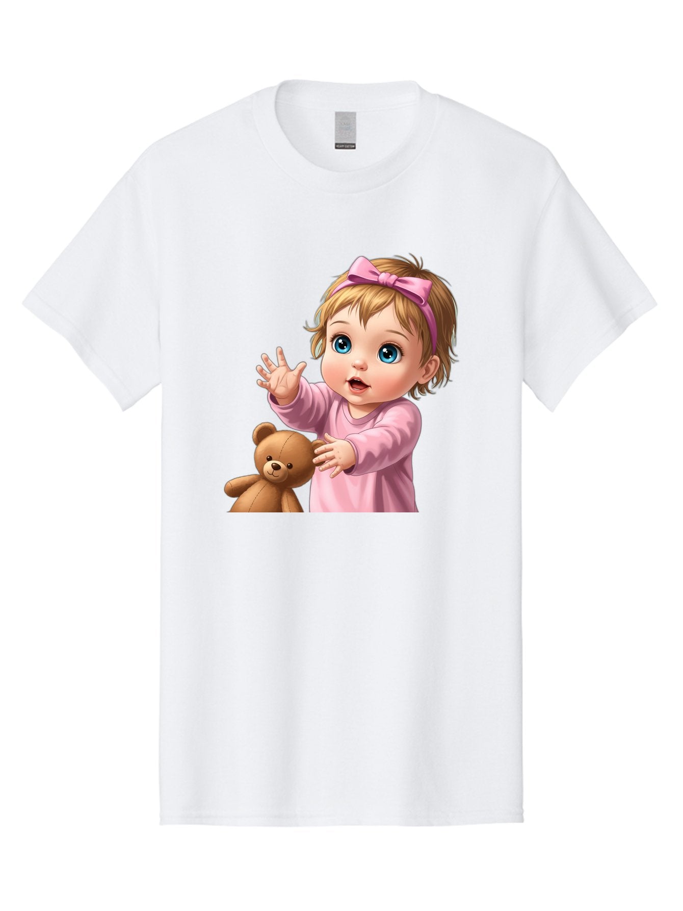 Baby-Girl-With-Teddy-3 Men'S Graphic Tee, 100% Cotton, Comfortable Casual Summer Wear, Machine Washable, Vintage Camera, Old Camera, Antique Camera, Black Camera, Classic Photography, Photography Equipment, Nostalgic Device, Film Camera, Bak010 8