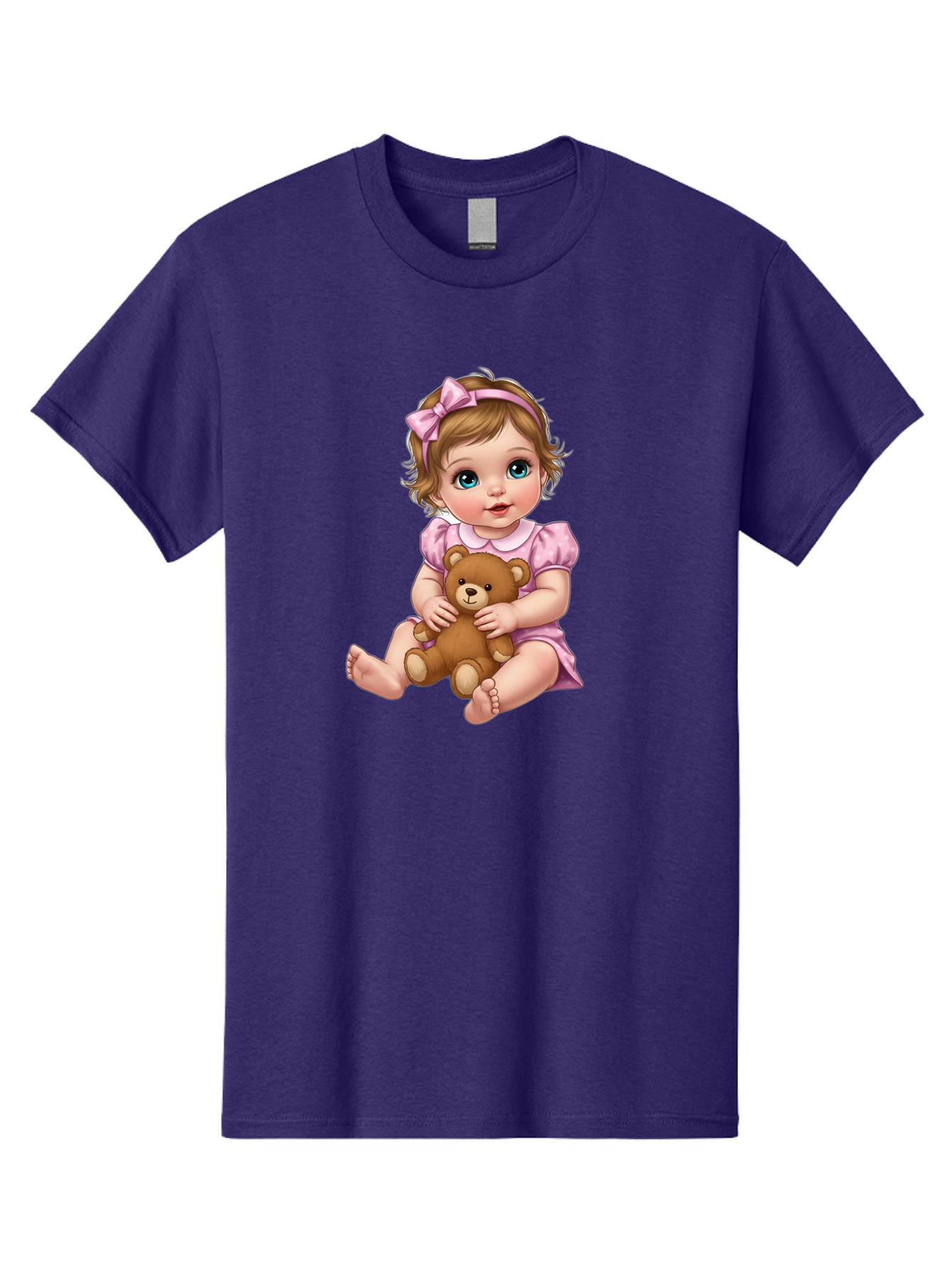 Baby-Girl-With-Teddy-Bear-1 Men'S Graphic Tee, 100% Cotton, Comfortable Casual Summer Wear, Machine Washable, Vintage Camera, Old Camera, Antique Camera, Black Camera, Classic Photography, Photography Equipment, Nostalgic Device, Film Camera, Bak011 5