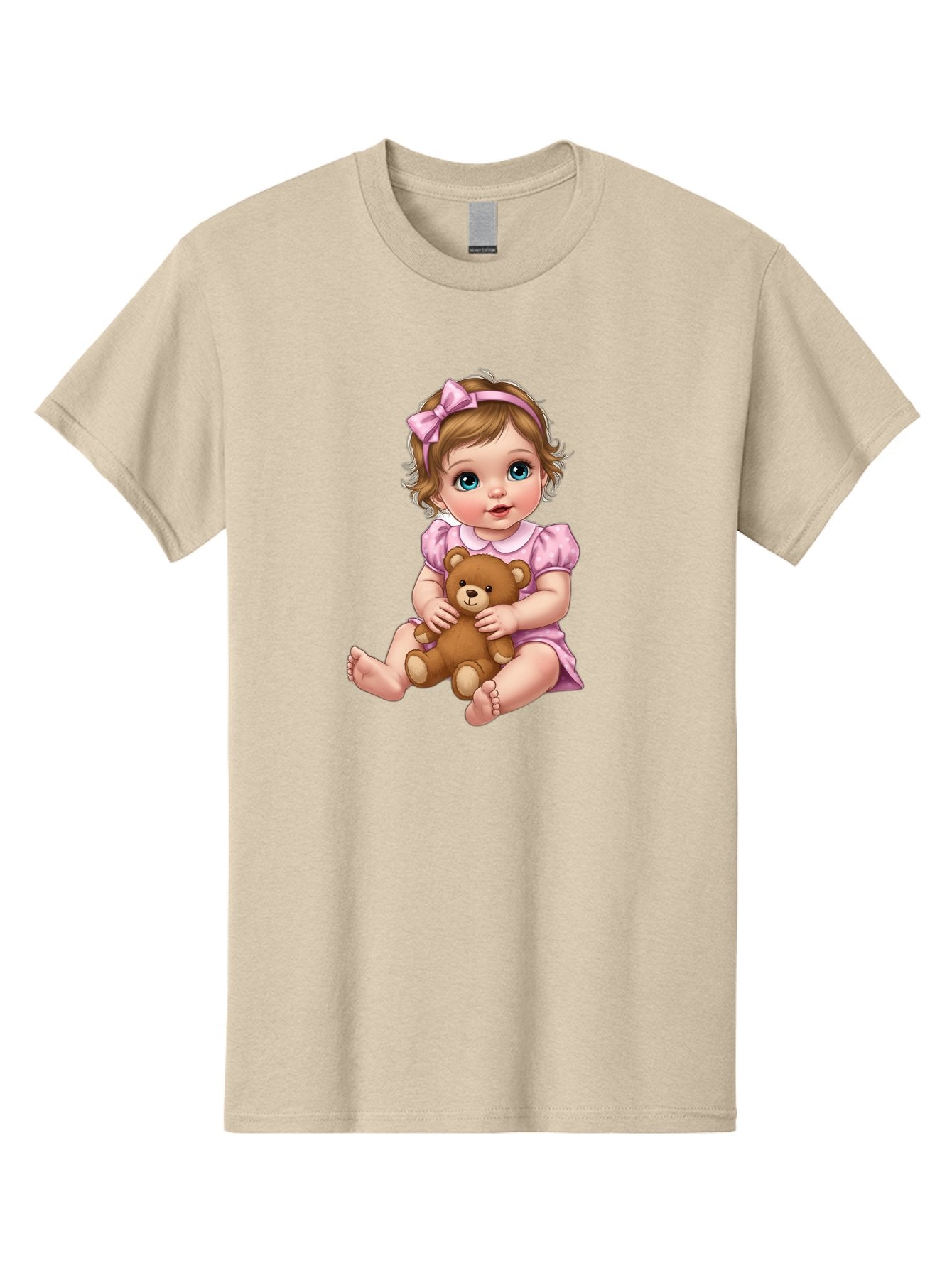 Baby-Girl-With-Teddy-Bear-1 Men'S Graphic Tee, 100% Cotton, Comfortable Casual Summer Wear, Machine Washable, Vintage Camera, Old Camera, Antique Camera, Black Camera, Classic Photography, Photography Equipment, Nostalgic Device, Film Camera, Bak011 10