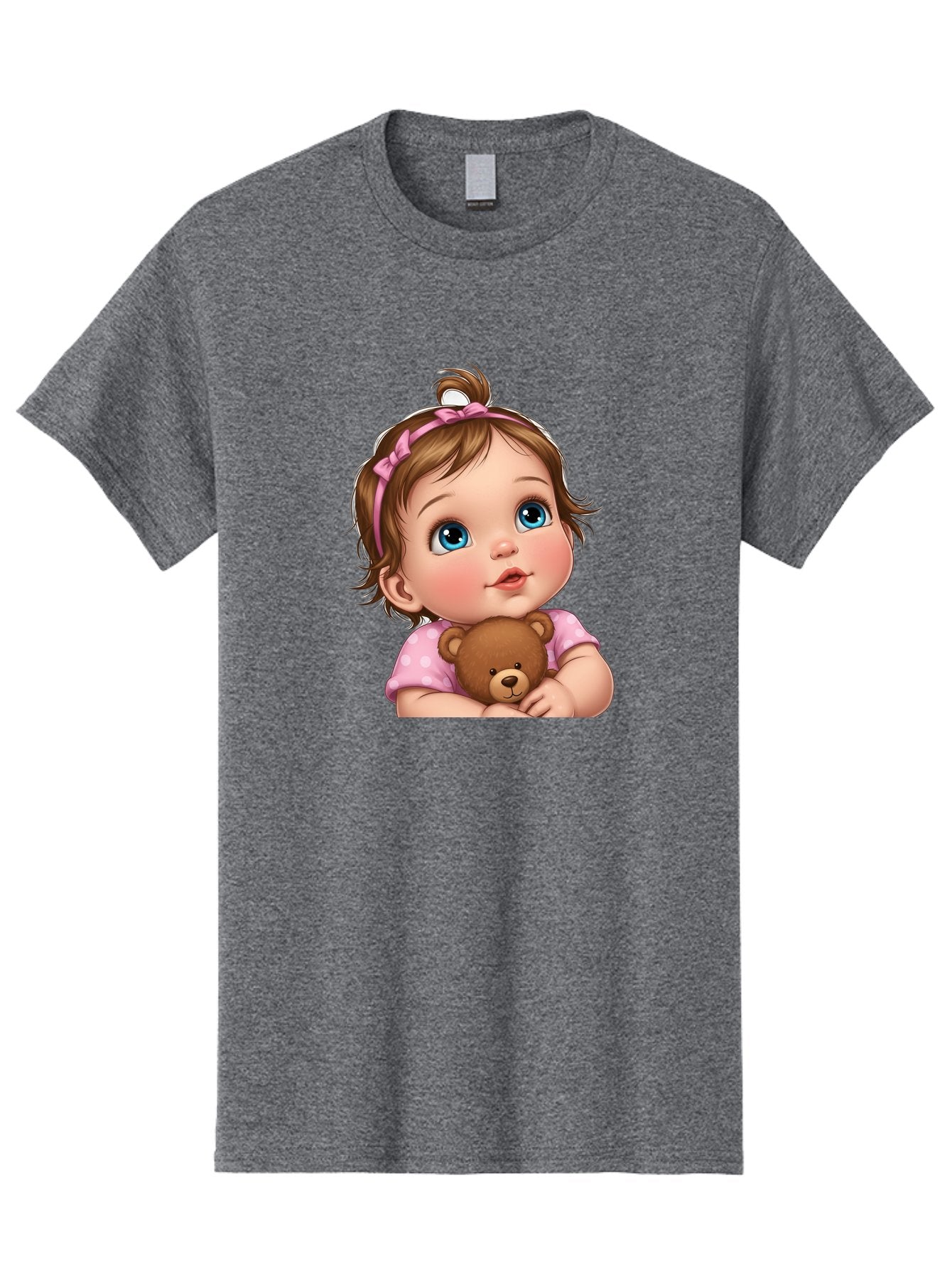 Baby-Girl-With-Teddy-Bear-2 Men'S Graphic Tee, 100% Cotton, Comfortable Casual Summer Wear, Machine Washable, Vintage Camera, Old Camera, Antique Camera, Black Camera, Classic Photography, Photography Equipment, Nostalgic Device, Film Camera, Bak012 8