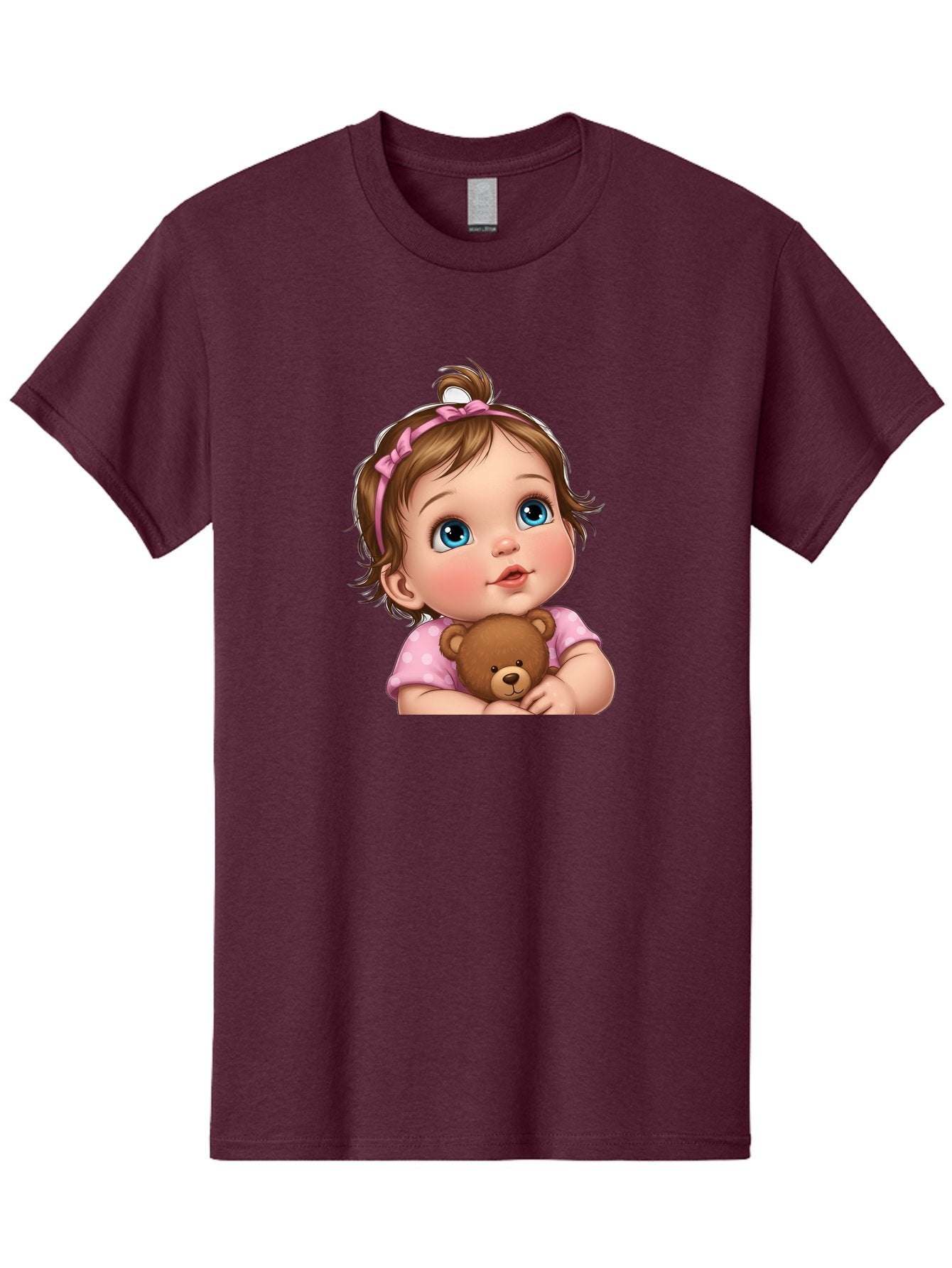 Baby-Girl-With-Teddy-Bear-2 Men'S Graphic Tee, 100% Cotton, Comfortable Casual Summer Wear, Machine Washable, Vintage Camera, Old Camera, Antique Camera, Black Camera, Classic Photography, Photography Equipment, Nostalgic Device, Film Camera, Bak012 11