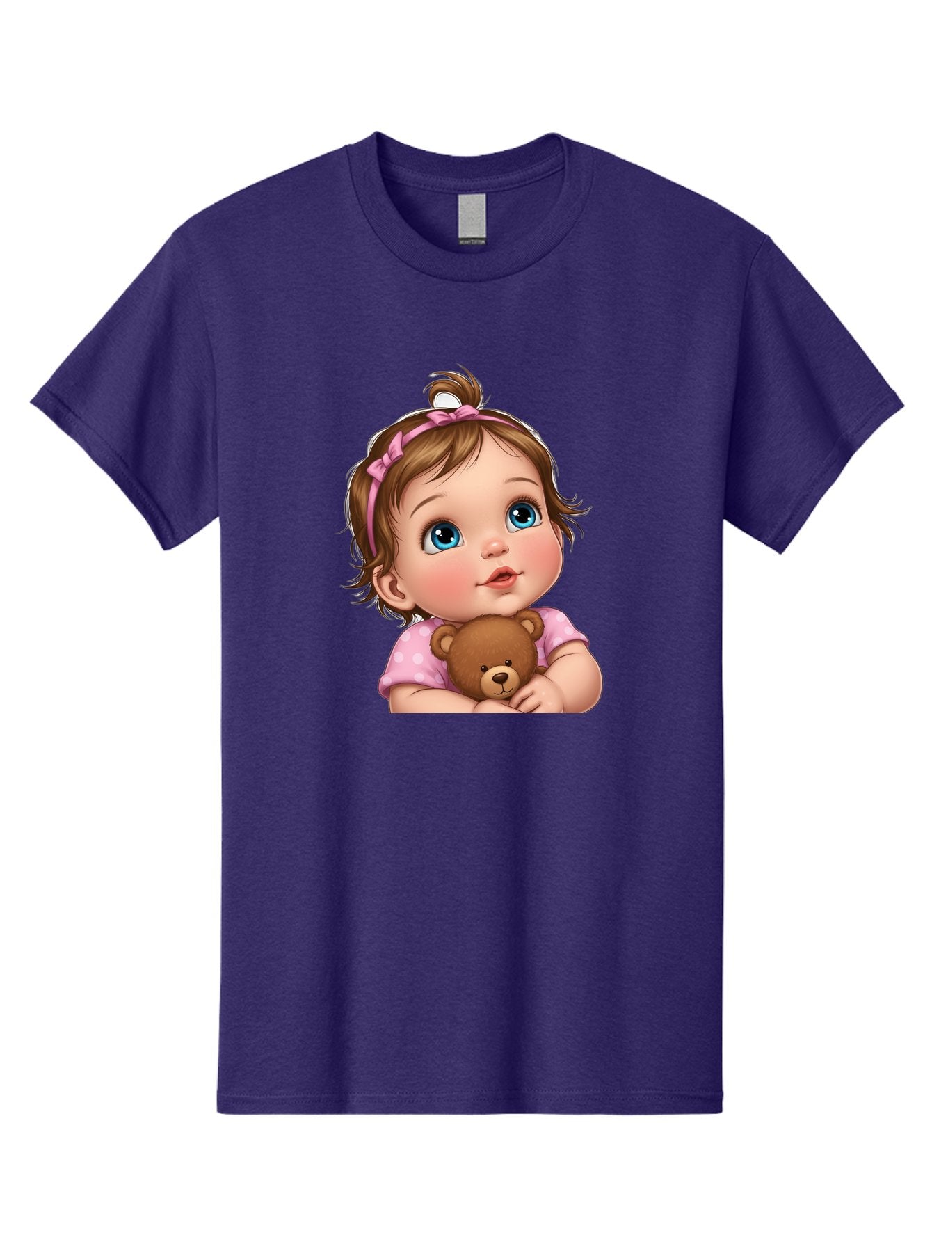 Baby-Girl-With-Teddy-Bear-2 Men'S Graphic Tee, 100% Cotton, Comfortable Casual Summer Wear, Machine Washable, Vintage Camera, Old Camera, Antique Camera, Black Camera, Classic Photography, Photography Equipment, Nostalgic Device, Film Camera, Bak012 9