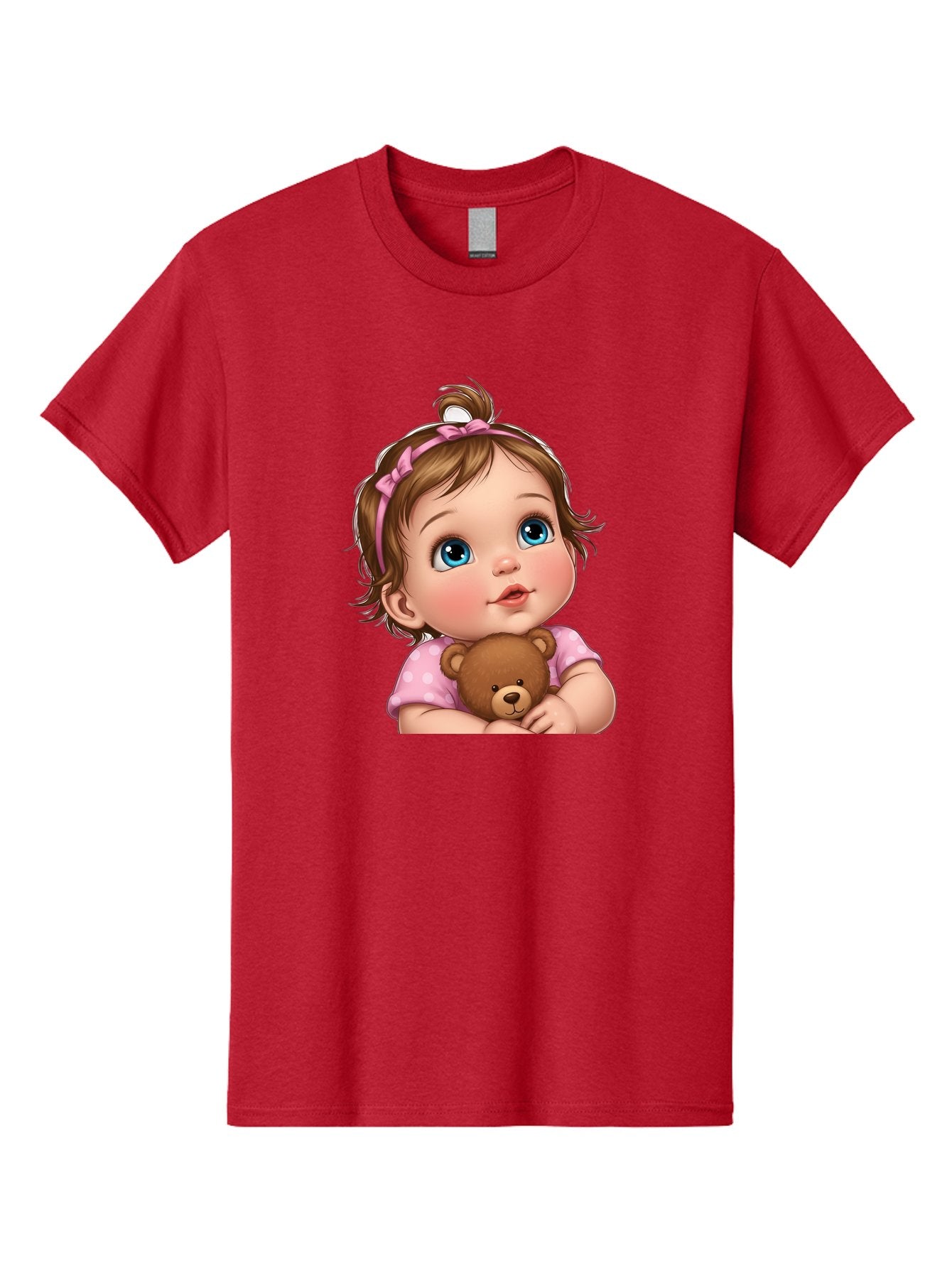 Baby-Girl-With-Teddy-Bear-2 Men'S Graphic Tee, 100% Cotton, Comfortable Casual Summer Wear, Machine Washable, Vintage Camera, Old Camera, Antique Camera, Black Camera, Classic Photography, Photography Equipment, Nostalgic Device, Film Camera, Bak012 3