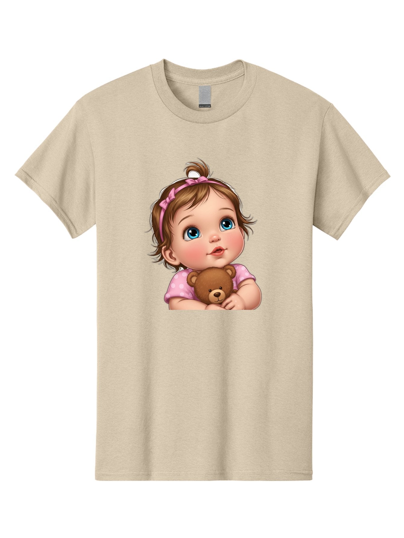 Baby-Girl-With-Teddy-Bear-2 Men'S Graphic Tee, 100% Cotton, Comfortable Casual Summer Wear, Machine Washable, Vintage Camera, Old Camera, Antique Camera, Black Camera, Classic Photography, Photography Equipment, Nostalgic Device, Film Camera, Bak012 12