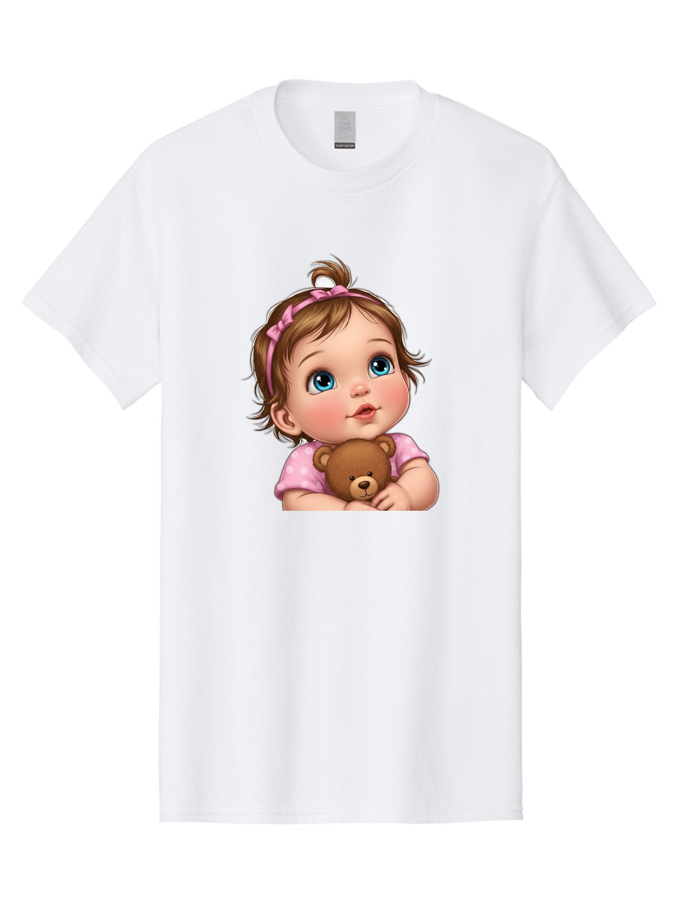 Baby-Girl-With-Teddy-Bear-2 Men'S Graphic Tee, 100% Cotton, Comfortable Casual Summer Wear, Machine Washable, Vintage Camera, Old Camera, Antique Camera, Black Camera, Classic Photography, Photography Equipment, Nostalgic Device, Film Camera, Bak012 6