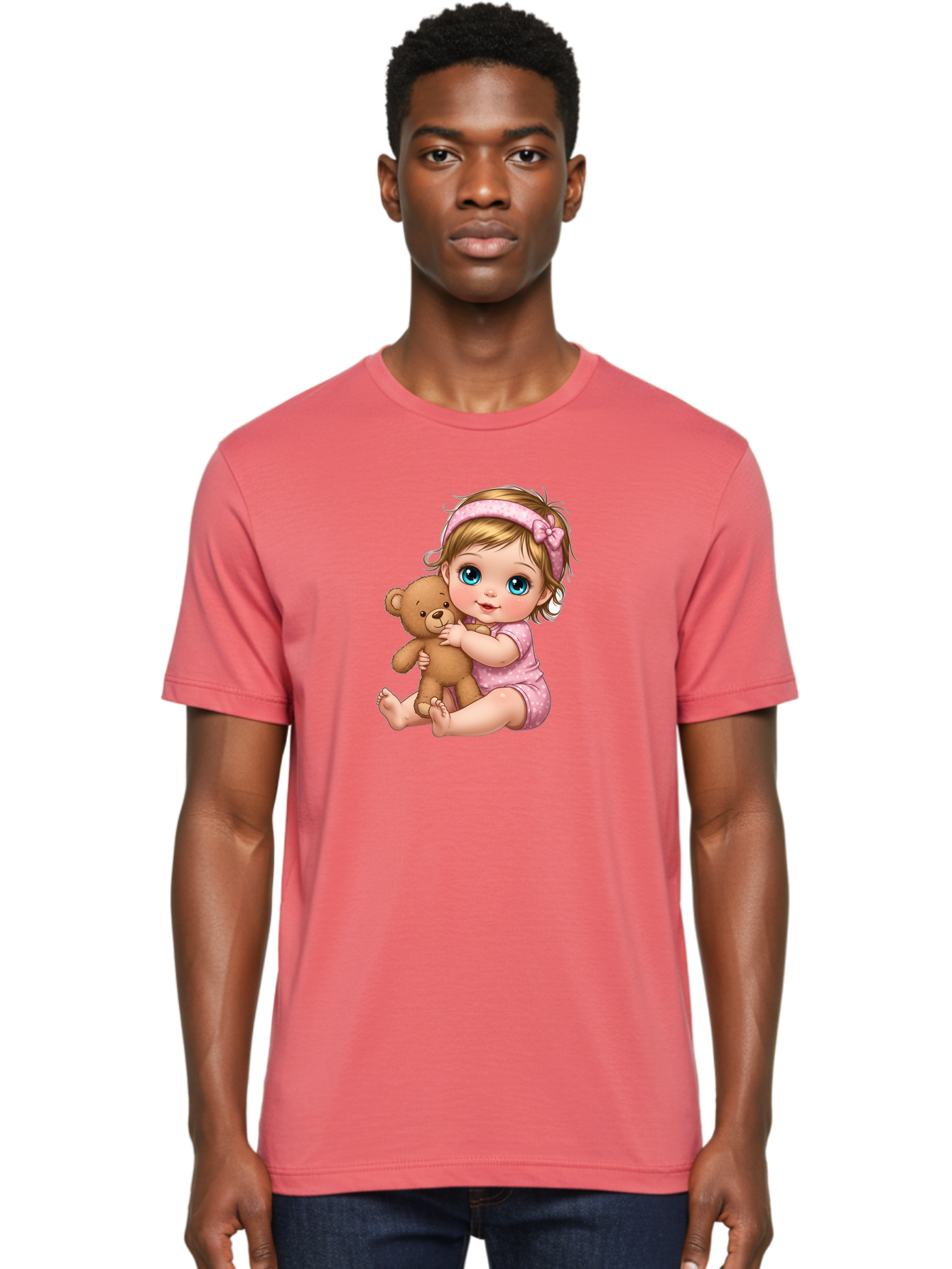 Baby-Girl-With-Teddy-Bear Men'S Graphic Tee, 100% Cotton, Comfortable Casual Summer Wear, Machine Washable, Vintage Camera, Old Camera, Antique Camera, Black Camera, Classic Photography, Photography Equipment, Nostalgic Device, Film Camera, Bak013 22