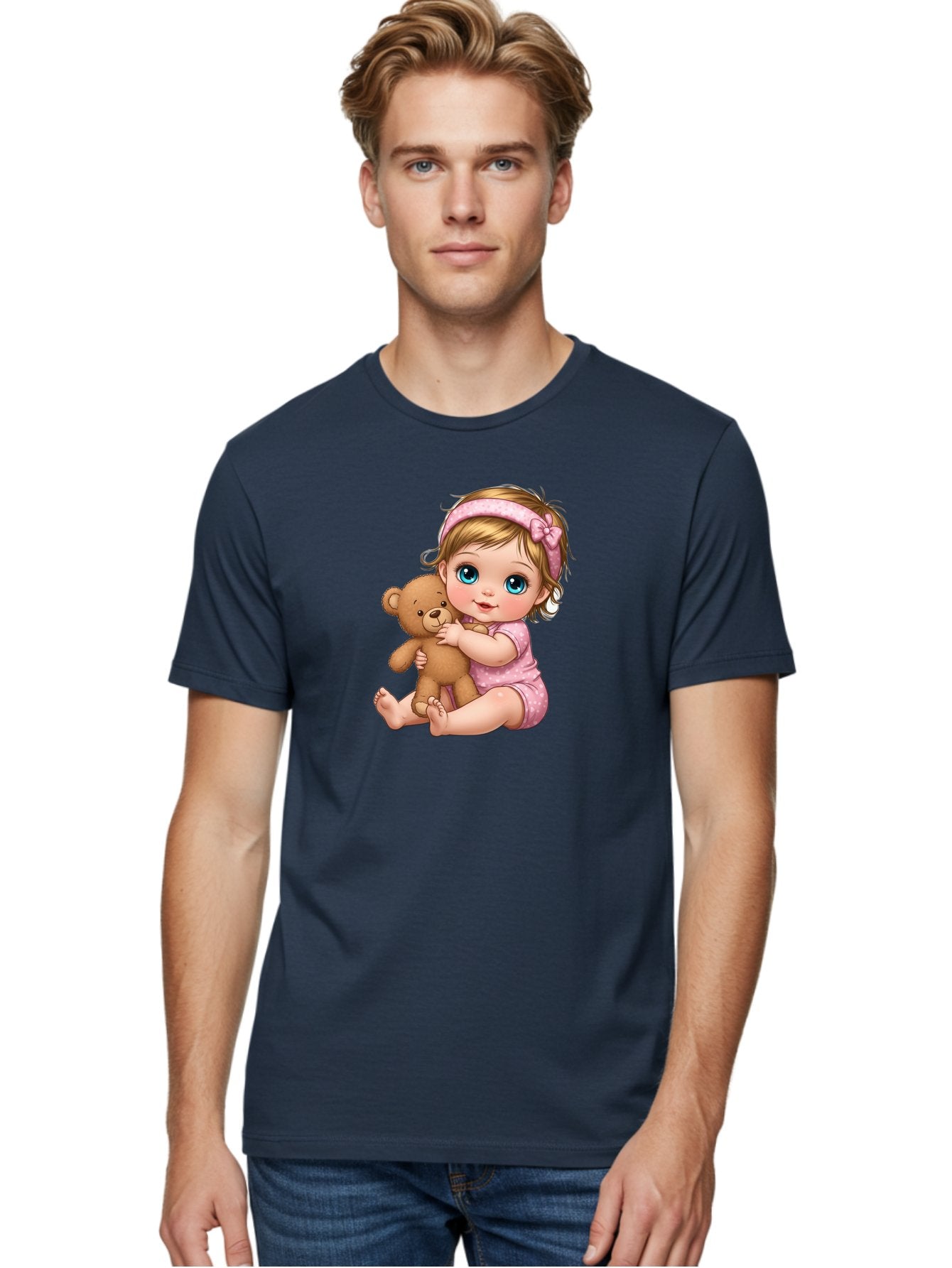 Baby-Girl-With-Teddy-Bear Men'S Graphic Tee, 100% Cotton, Comfortable Casual Summer Wear, Machine Washable, Vintage Camera, Old Camera, Antique Camera, Black Camera, Classic Photography, Photography Equipment, Nostalgic Device, Film Camera, Bak013 27