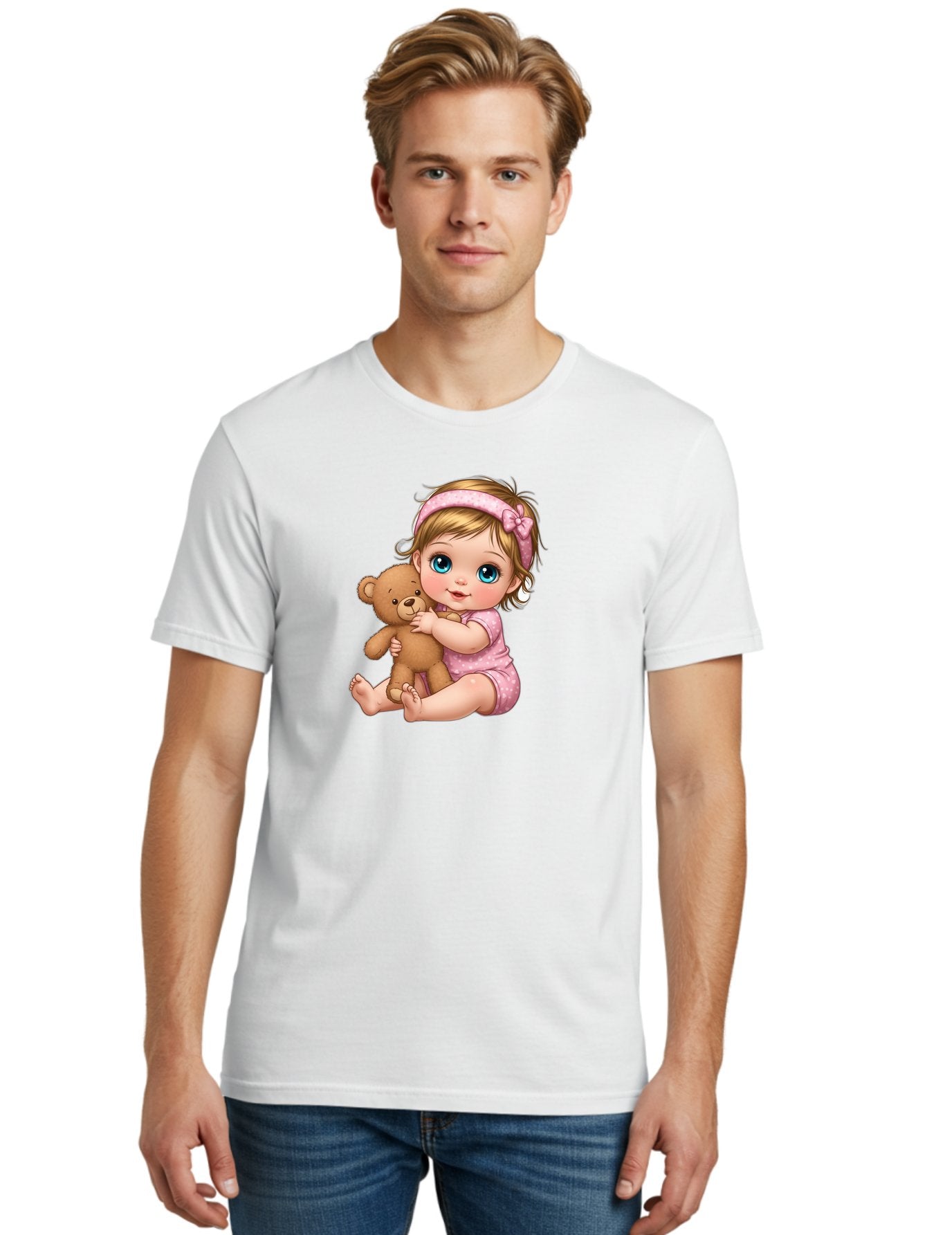Baby-Girl-With-Teddy-Bear Men'S Graphic Tee, 100% Cotton, Comfortable Casual Summer Wear, Machine Washable, Vintage Camera, Old Camera, Antique Camera, Black Camera, Classic Photography, Photography Equipment, Nostalgic Device, Film Camera, Bak013 19