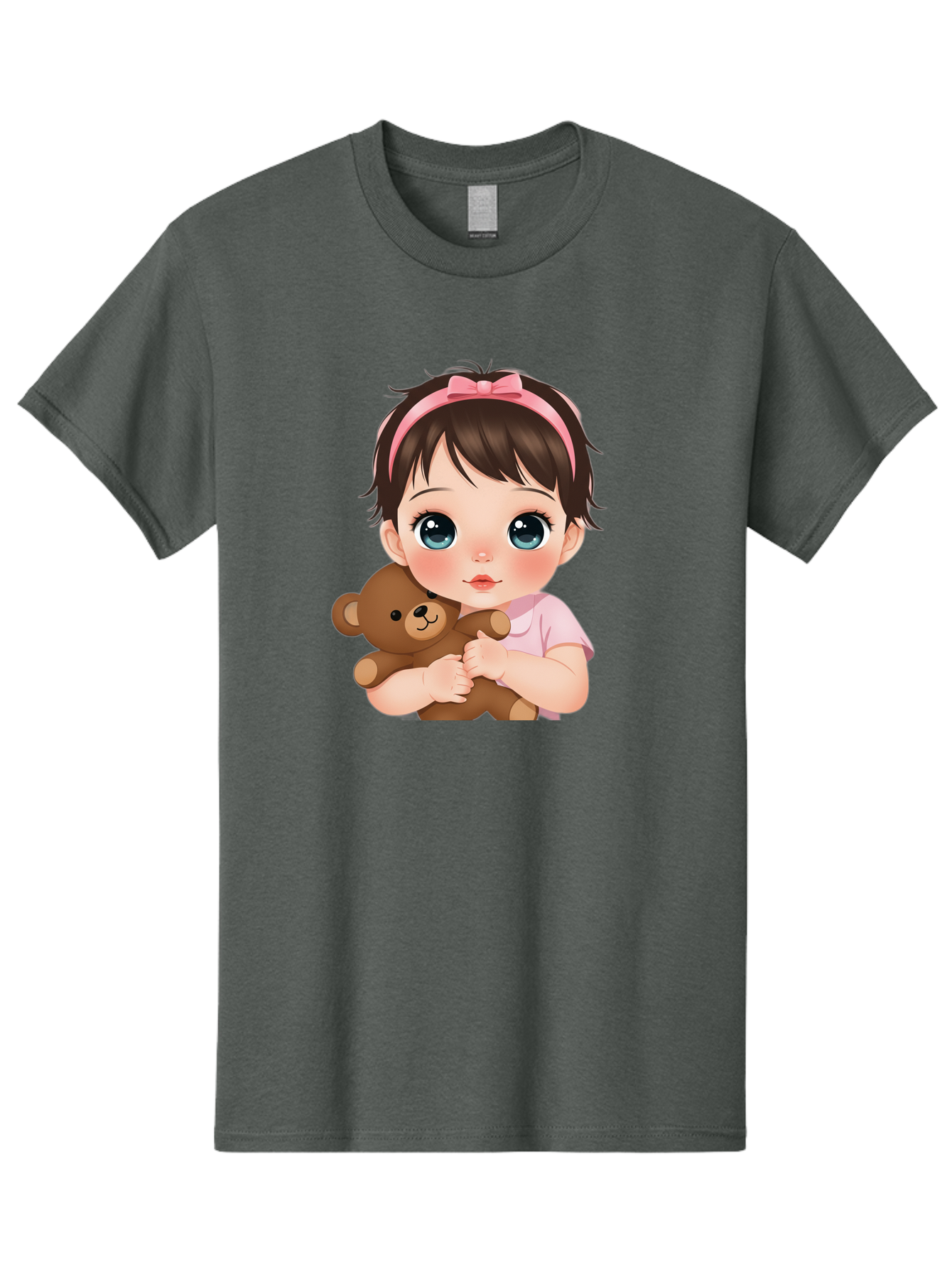 Baby-Girl-With-Teddy Men'S Graphic Tee, 100% Cotton, Comfortable Casual Summer Wear, Machine Washable, Vintage Camera, Old Camera, Antique Camera, Black Camera, Classic Photography, Photography Equipment, Nostalgic Device, Film Camera, Bak014 8